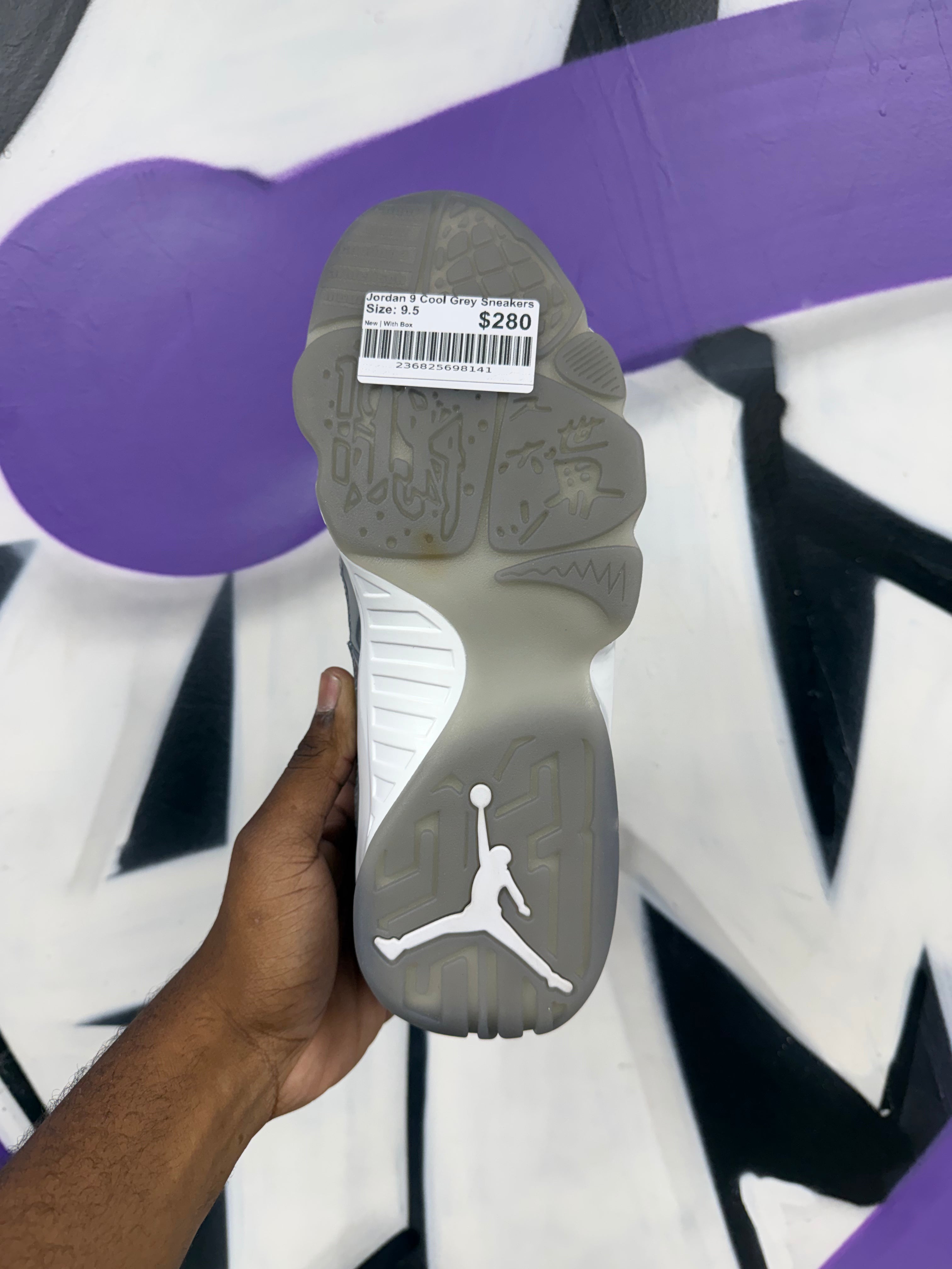 Jordan 9 Cool Grey Sneakers