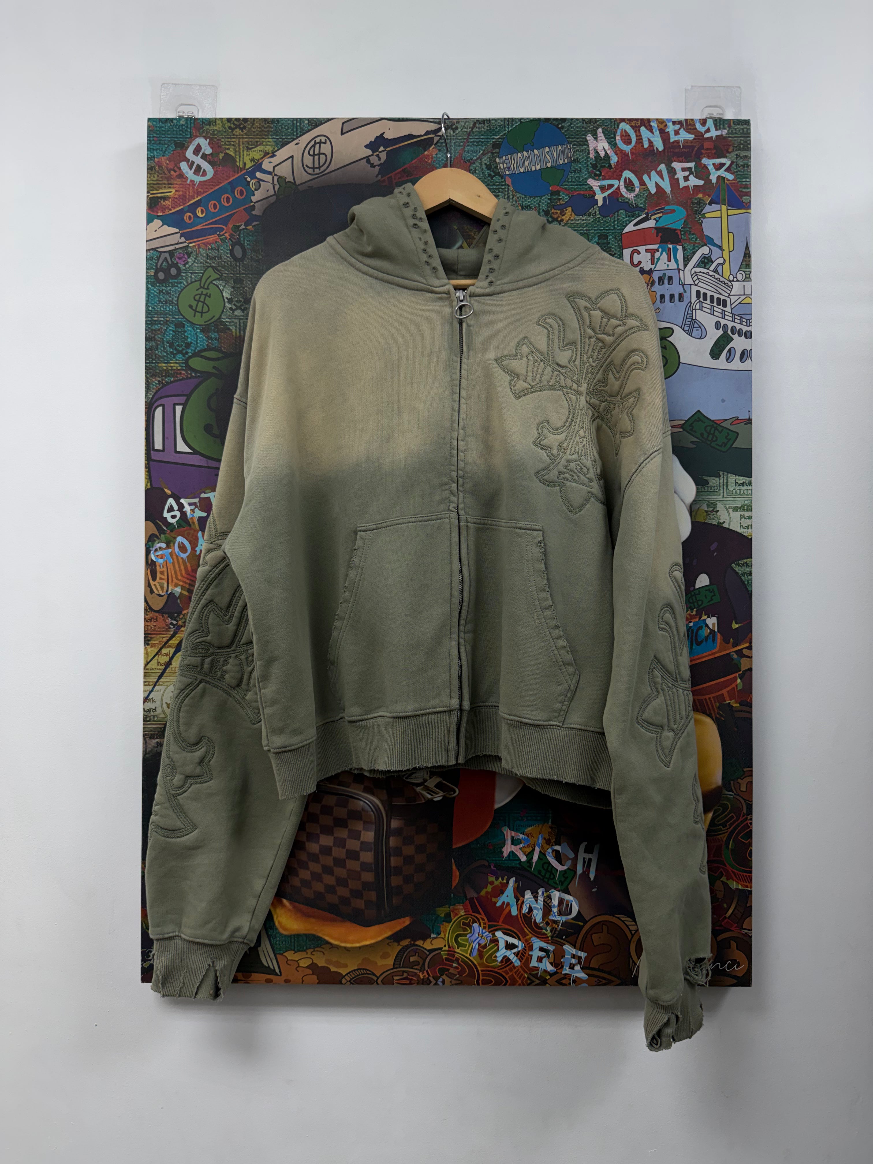 Vale Light Olive Carver Zip Up