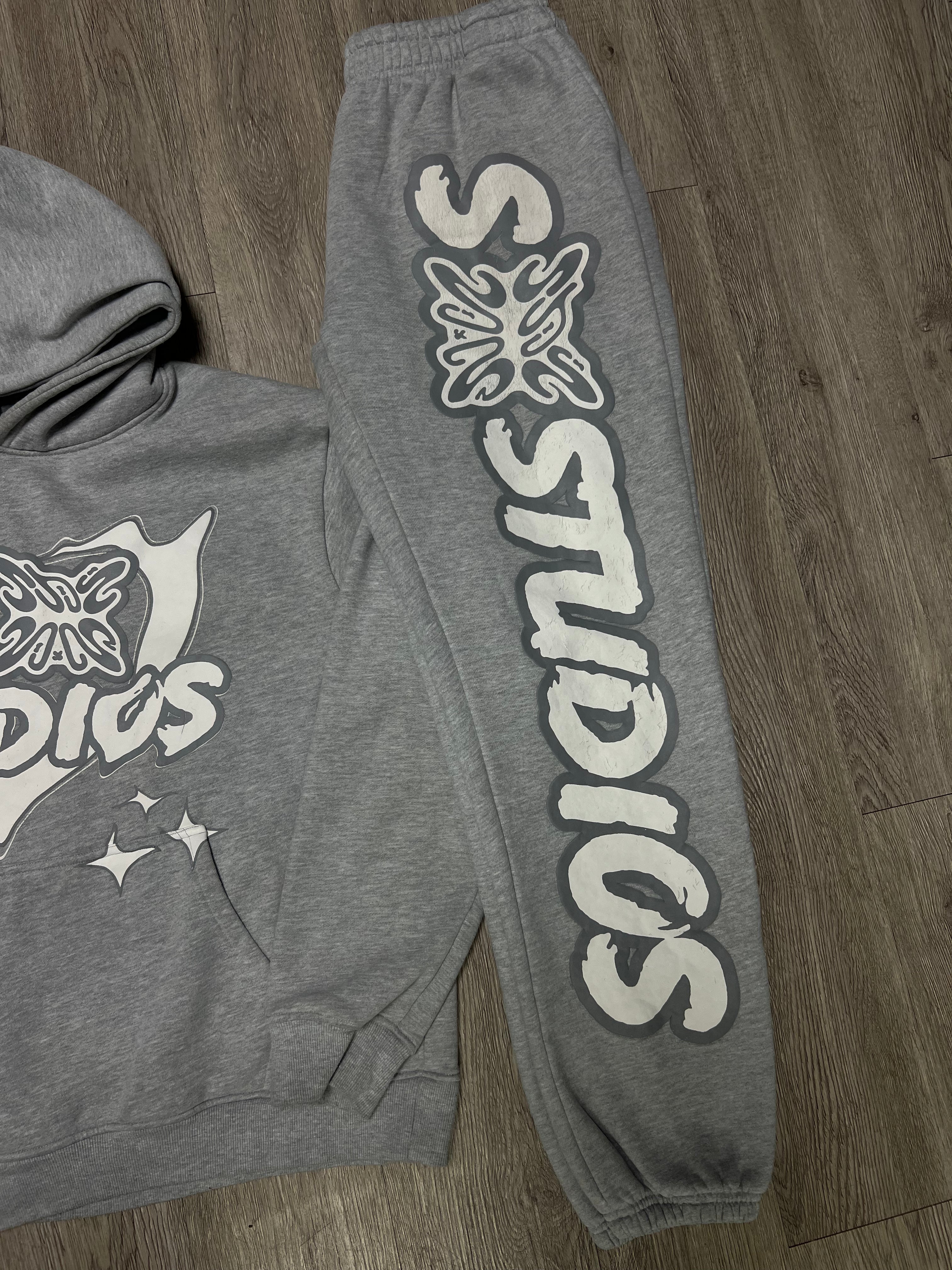 SB Studios Grey White Sweatsuit