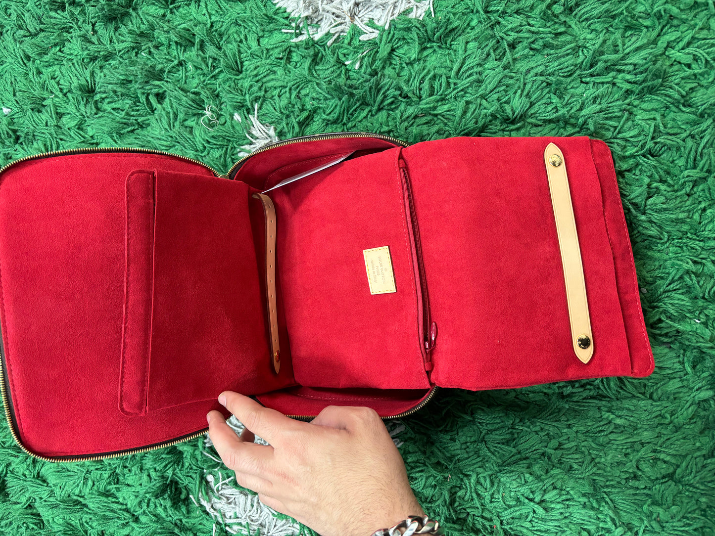 LV Jewelry Case Brown Monogram Used OSFM