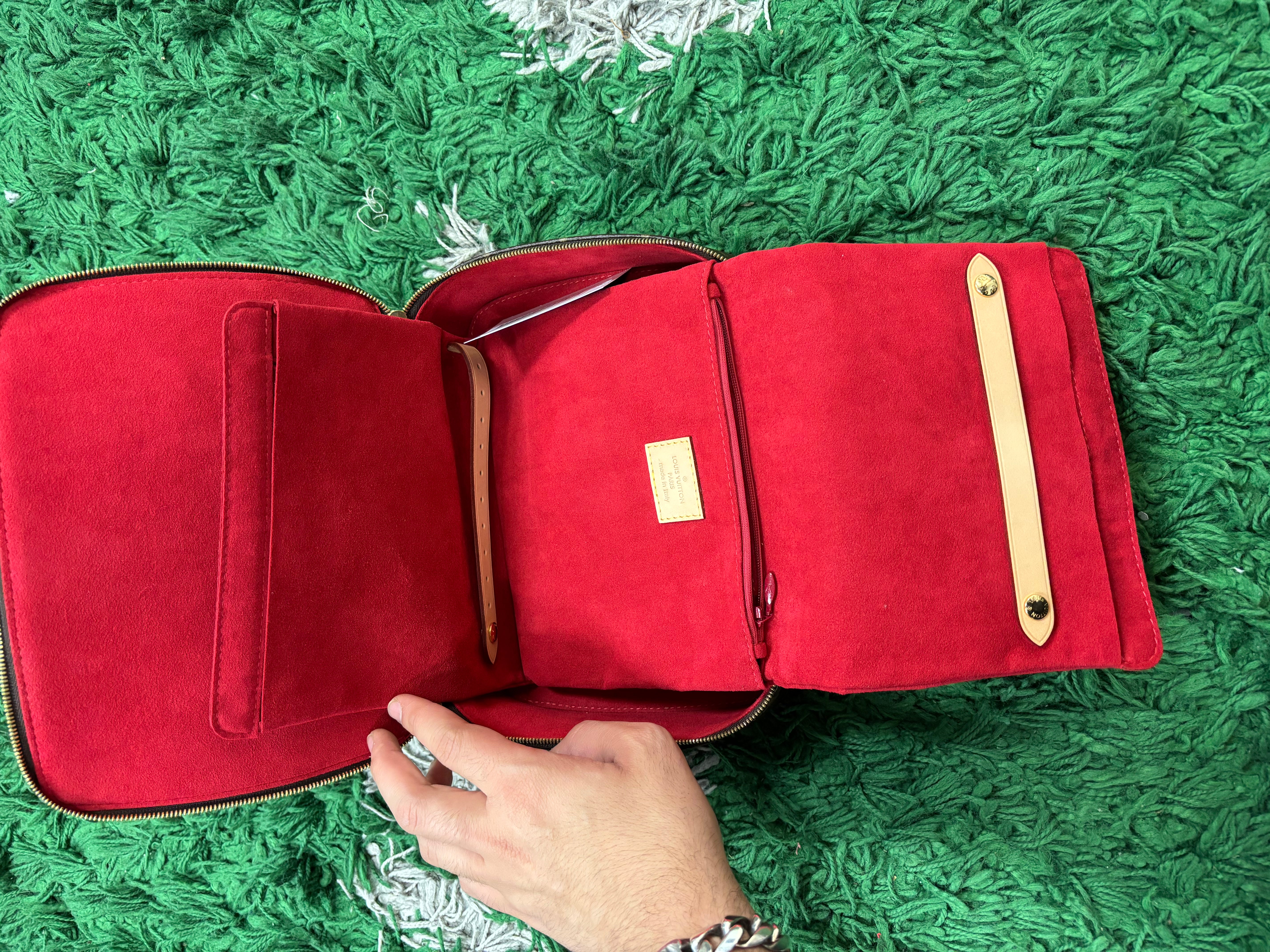 LV Jewelry Case Brown Monogram Used OSFM