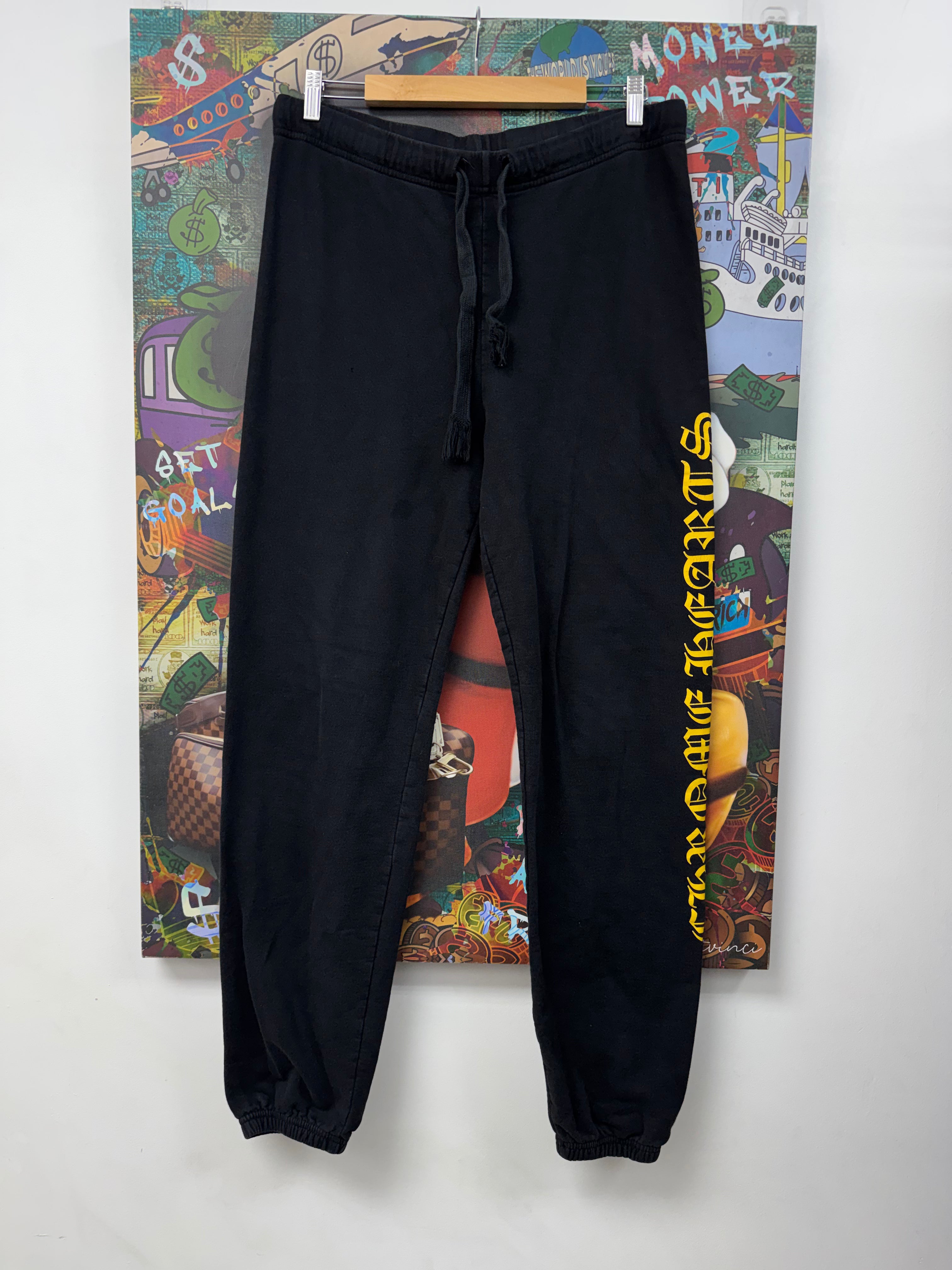 Chrome  Hearts Black Yellow Logo Sweats