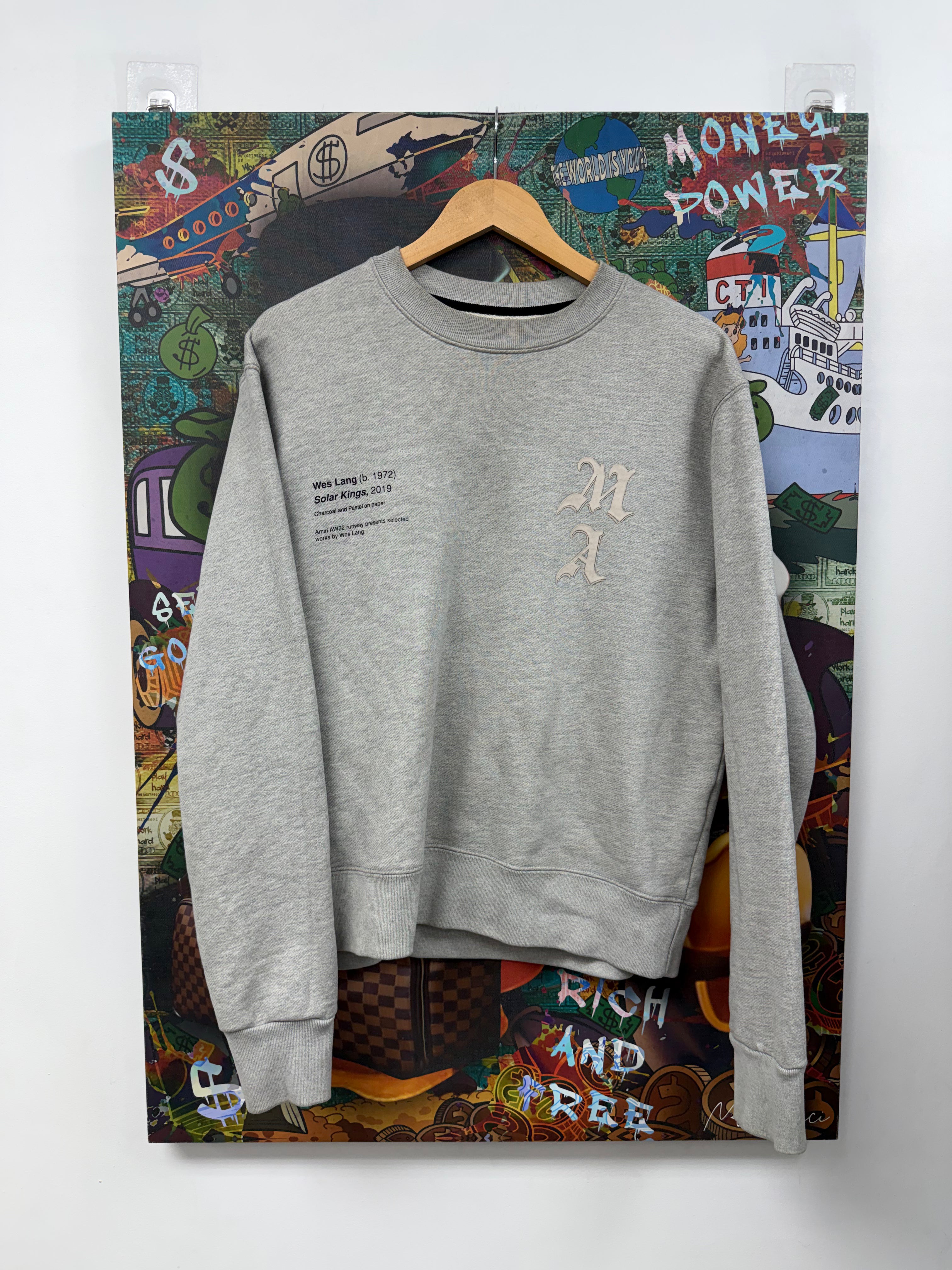 Amiri Grey Wes Lang Crewneck