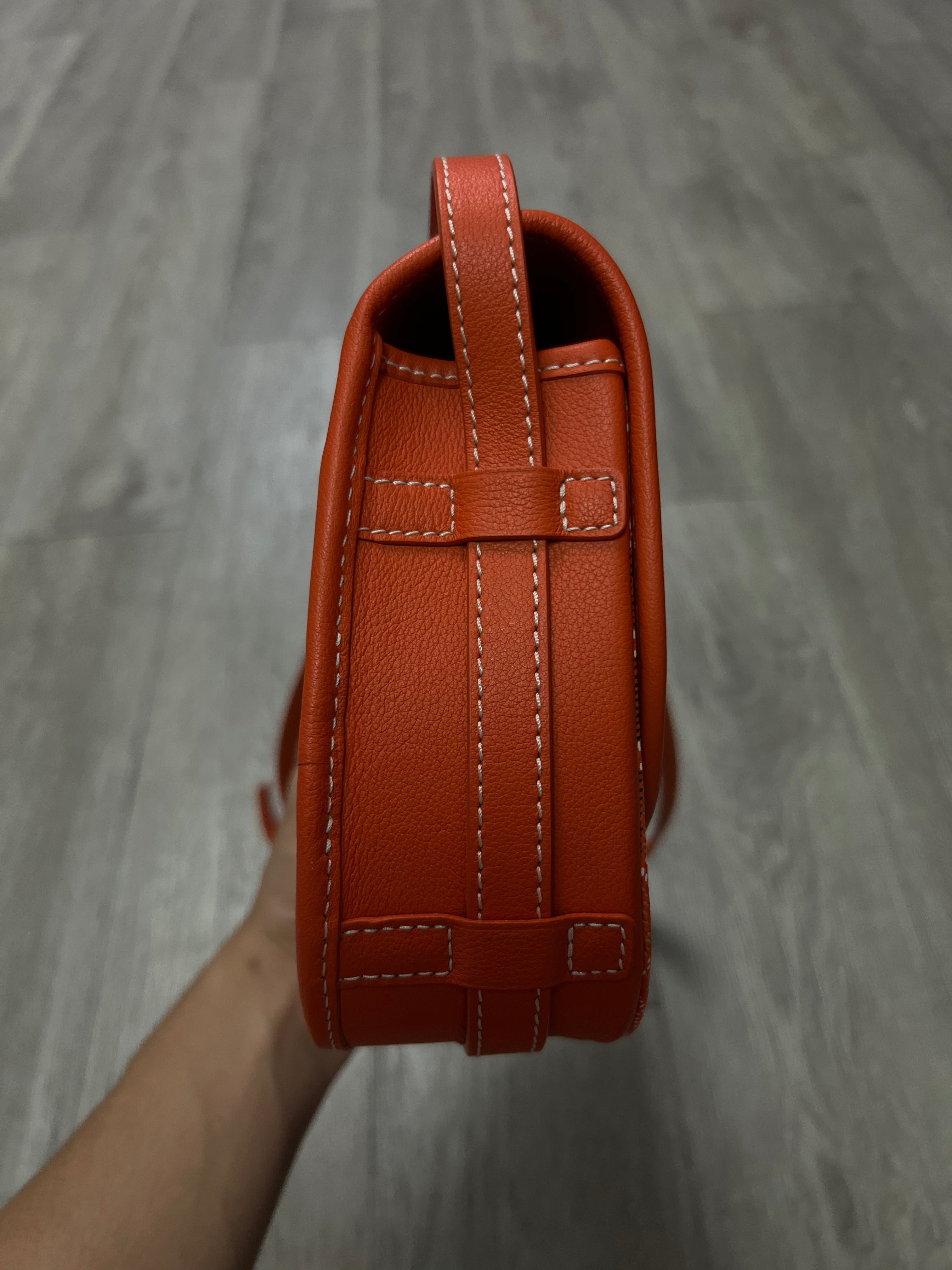 Goyard Orange Belvedere (MM) Bag