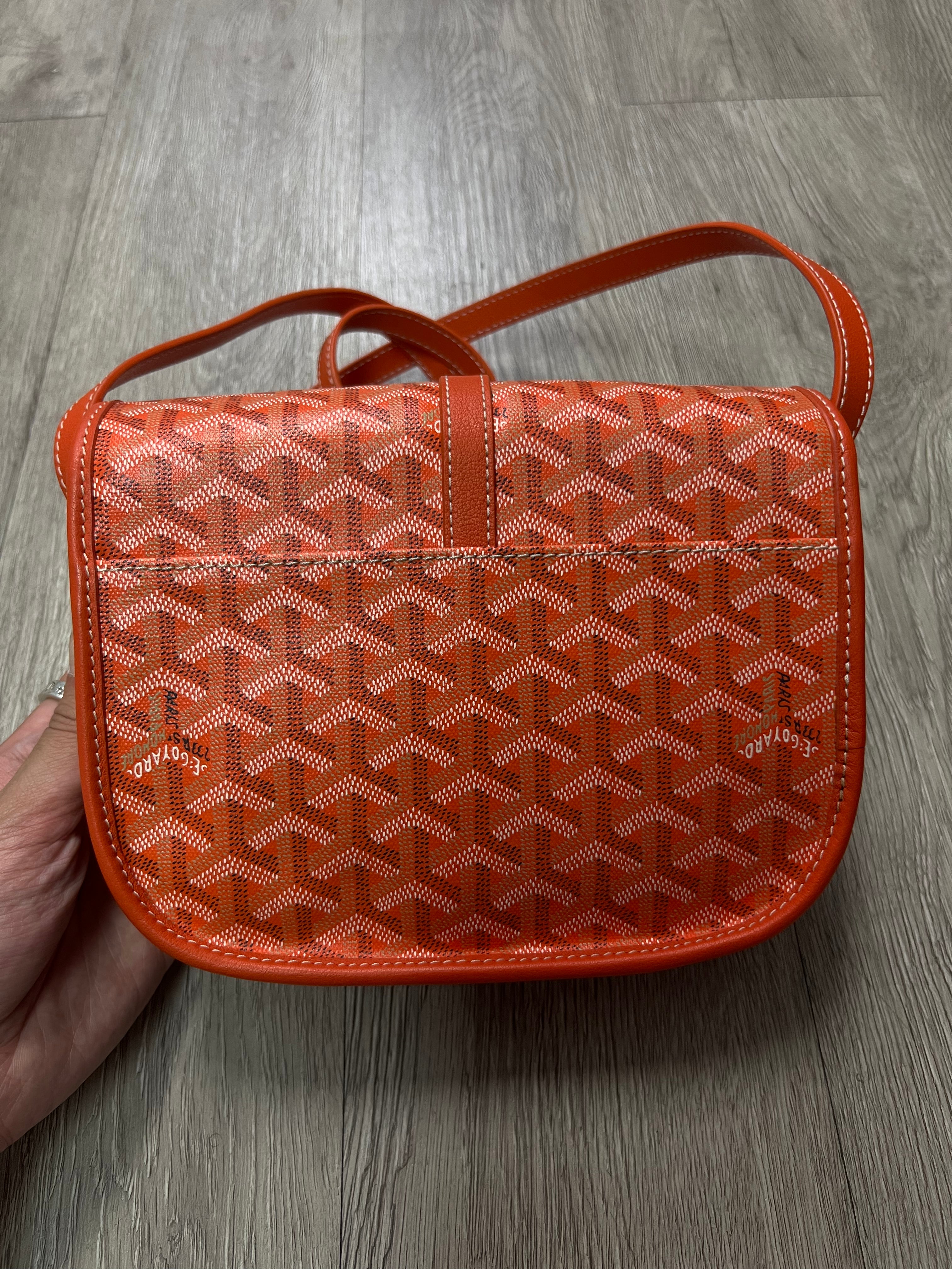 Goyard Orange Belvedere (MM) Bag