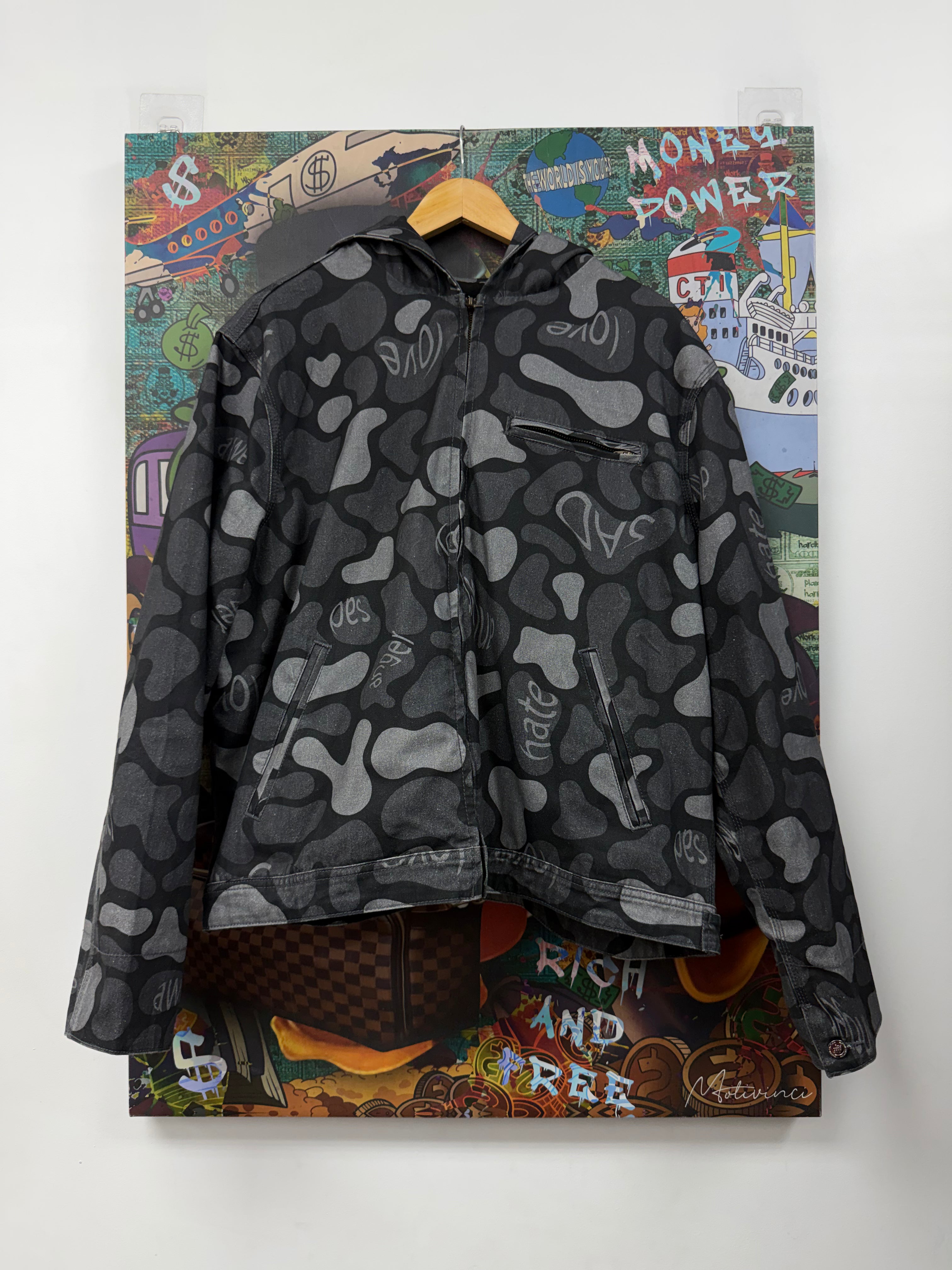 Mixed Emotions Black Carpenter Jacket