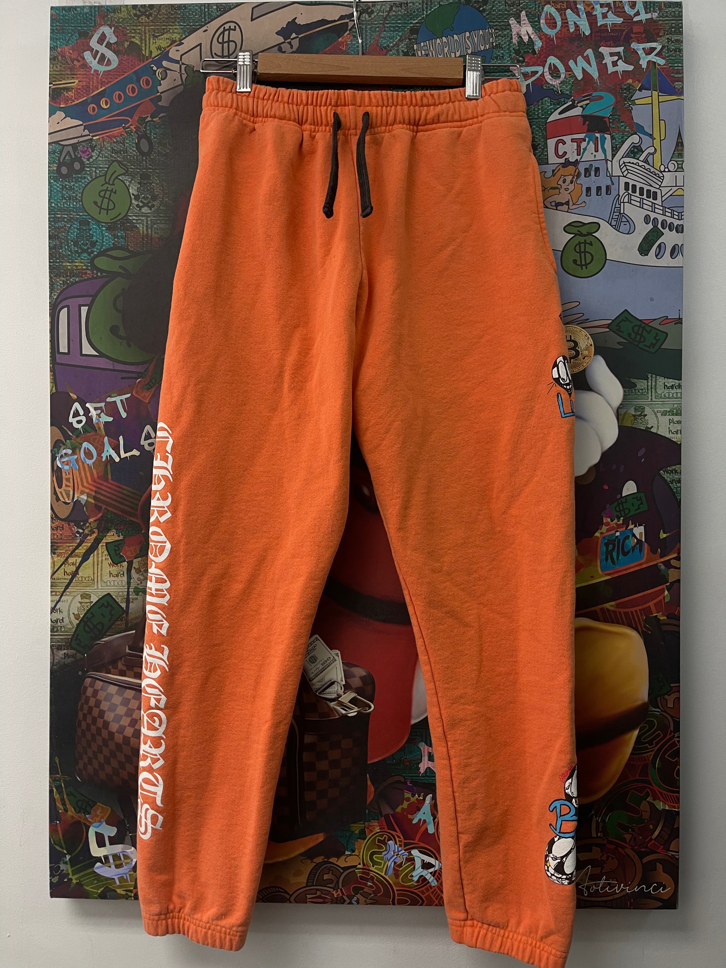 Chrome Hearts Matty Boy Orange Link Sweats