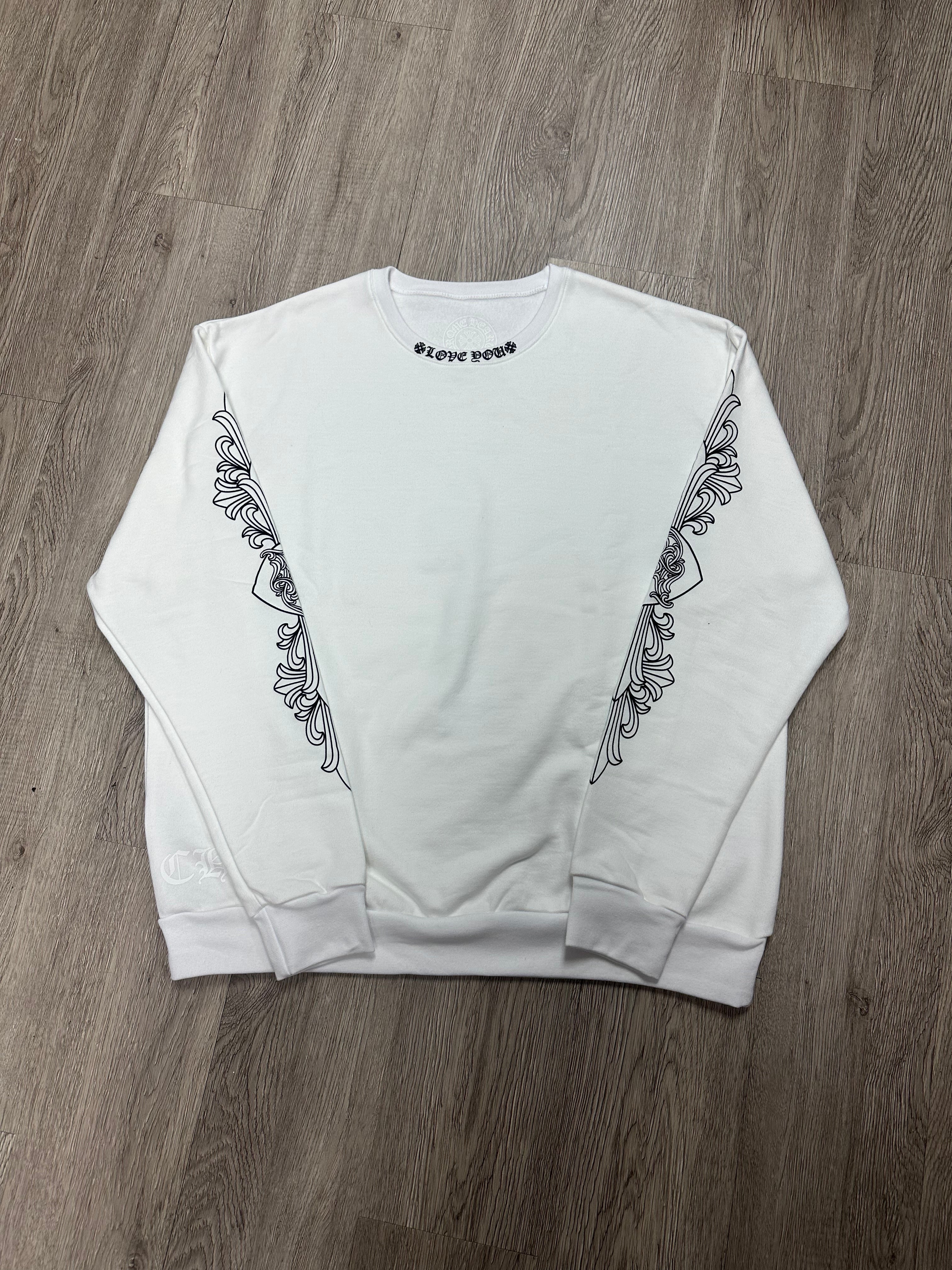 Chrome Hearts Love You Crewneck White New XXL