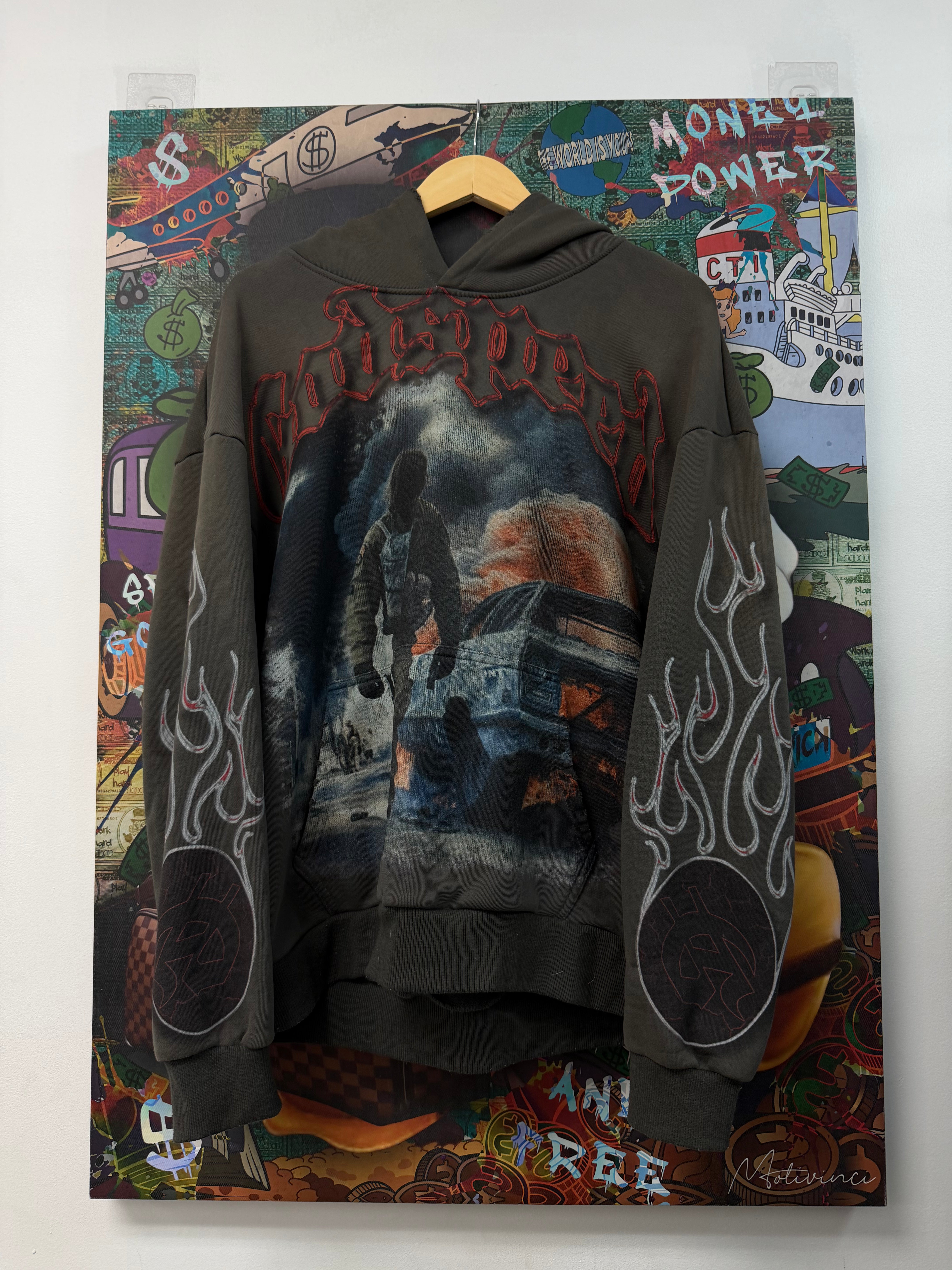 Godspeed Stone Grey Chaos Hoodie