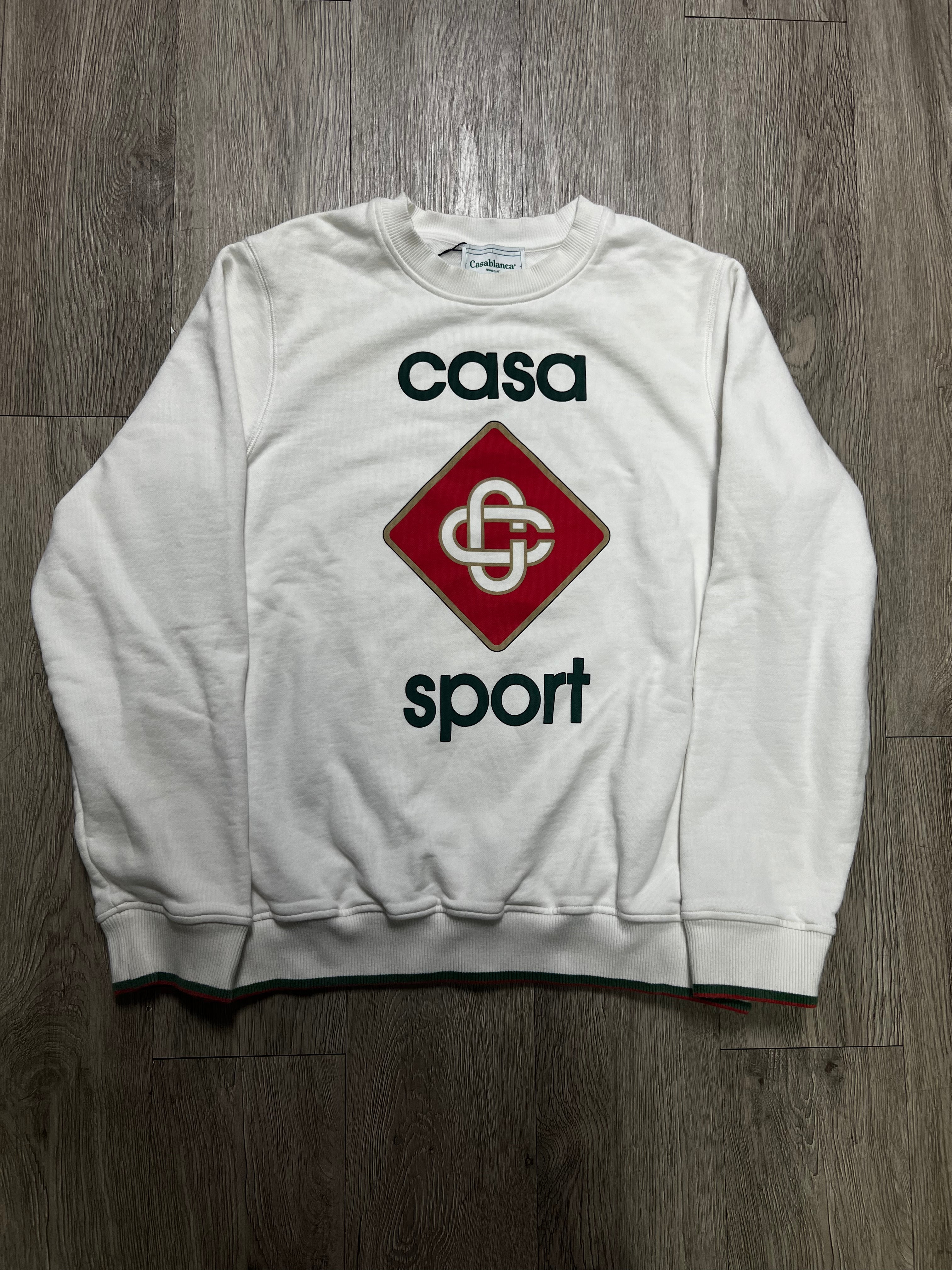 Casablanca White Casa Sport Crewneck