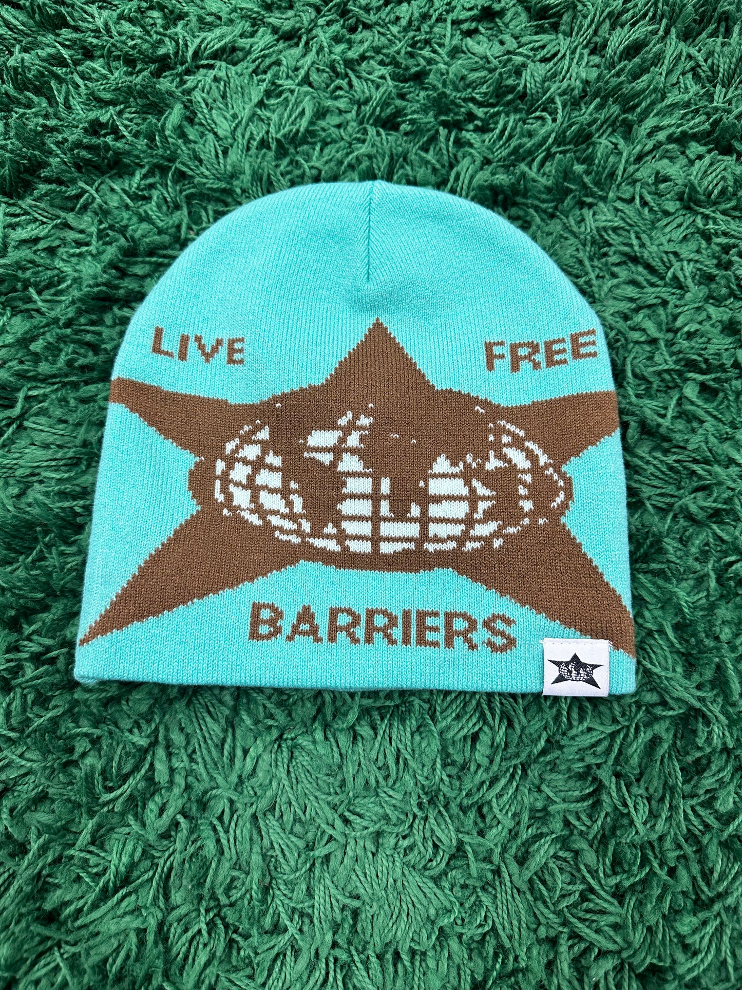 Barriers Beanie Teal OS New