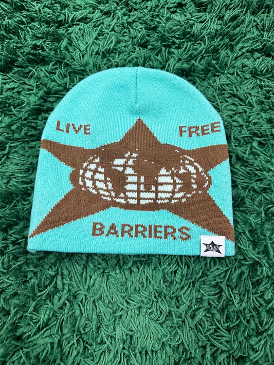 Barriers Beanie Teal OS New