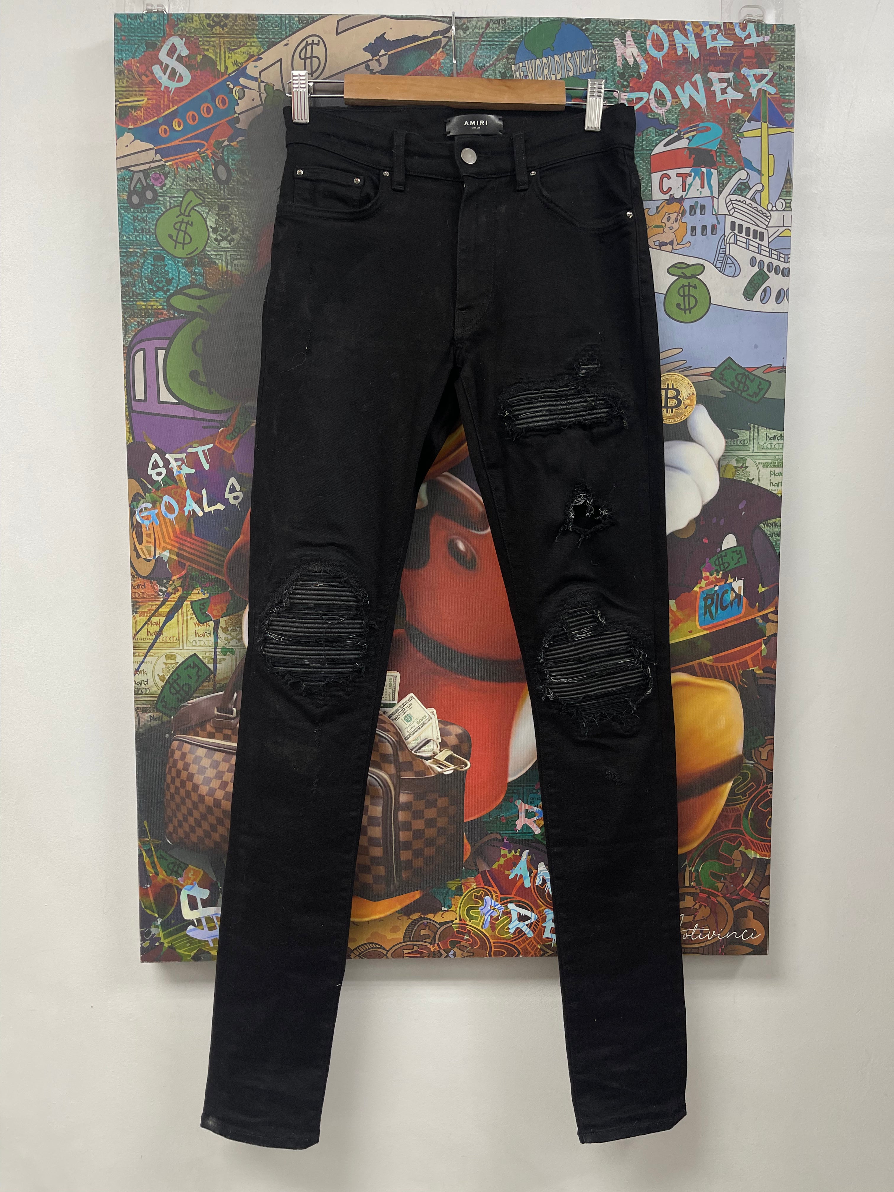 Amiri MX1 Black (Zipper) Jeans