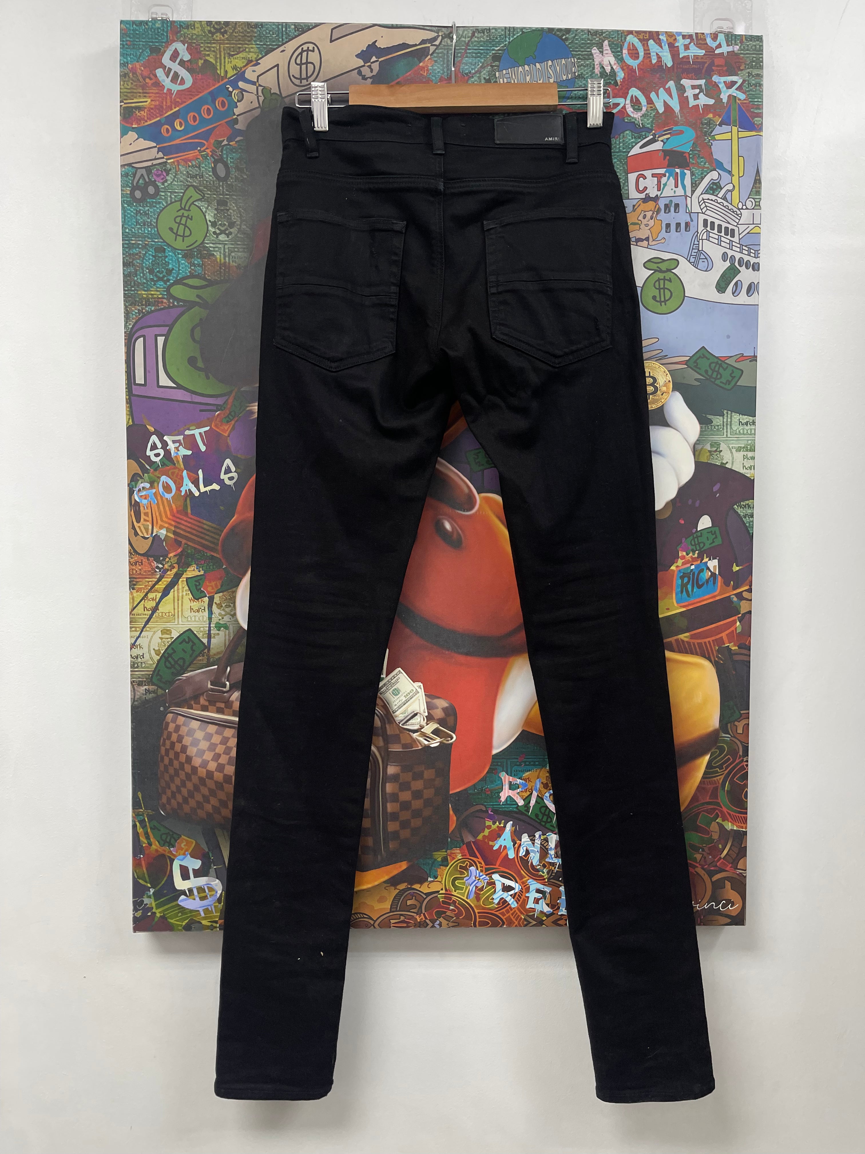 Amiri MX1 Black (Zipper) Jeans