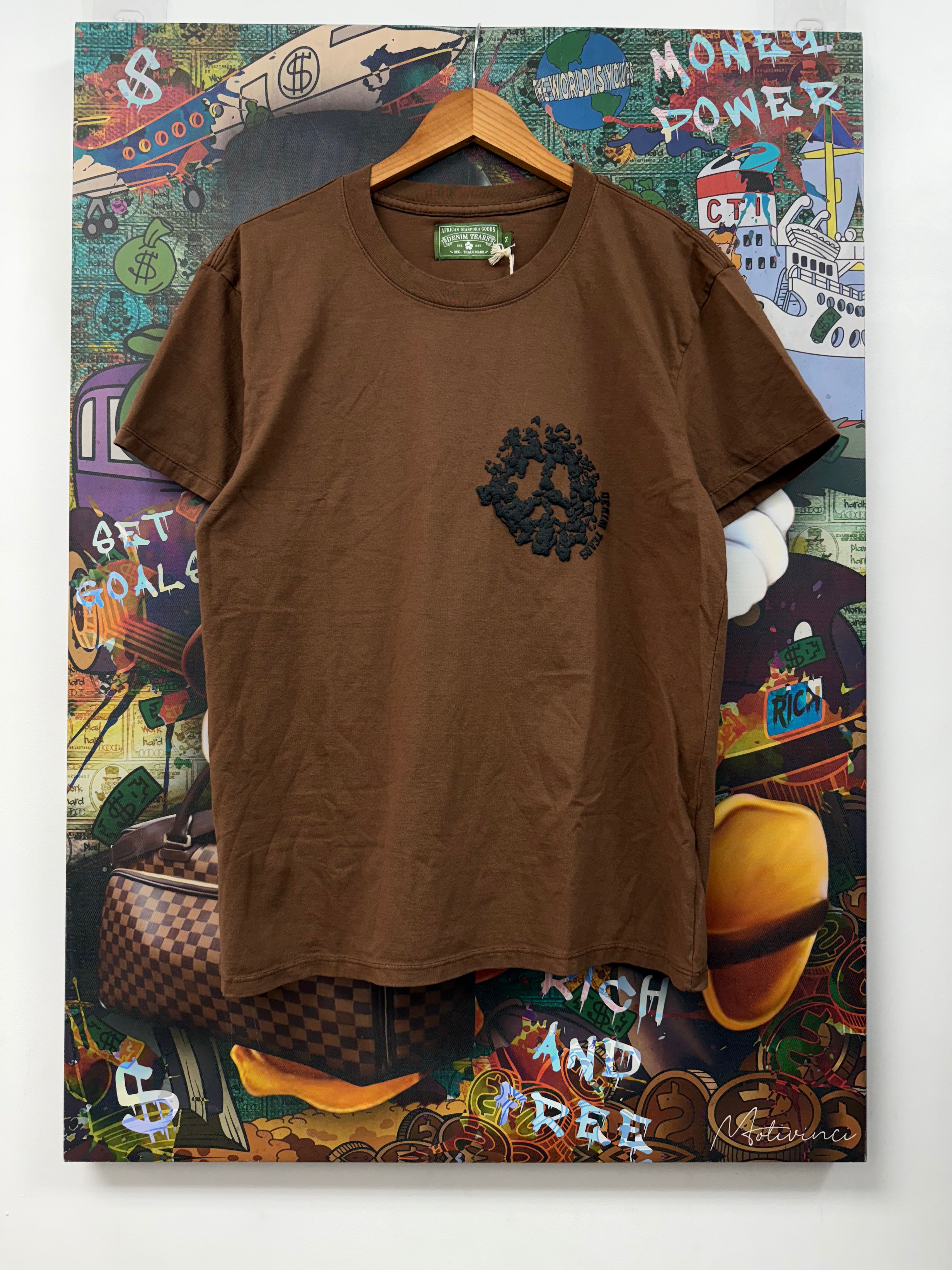 Denim Tears University Brown Black Tee