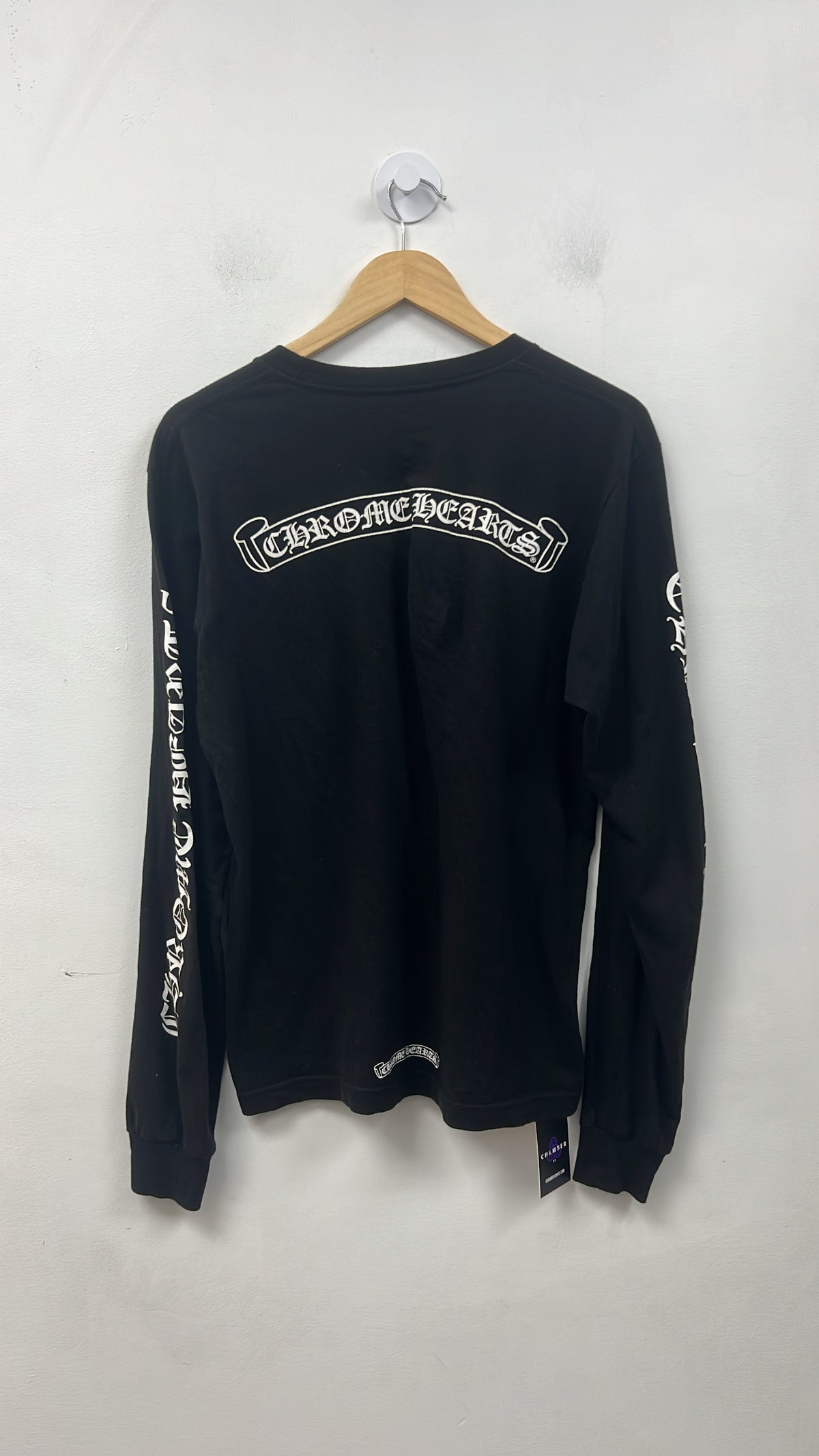 Chrome Hearts Black Shoulder Logo Long Sleeve