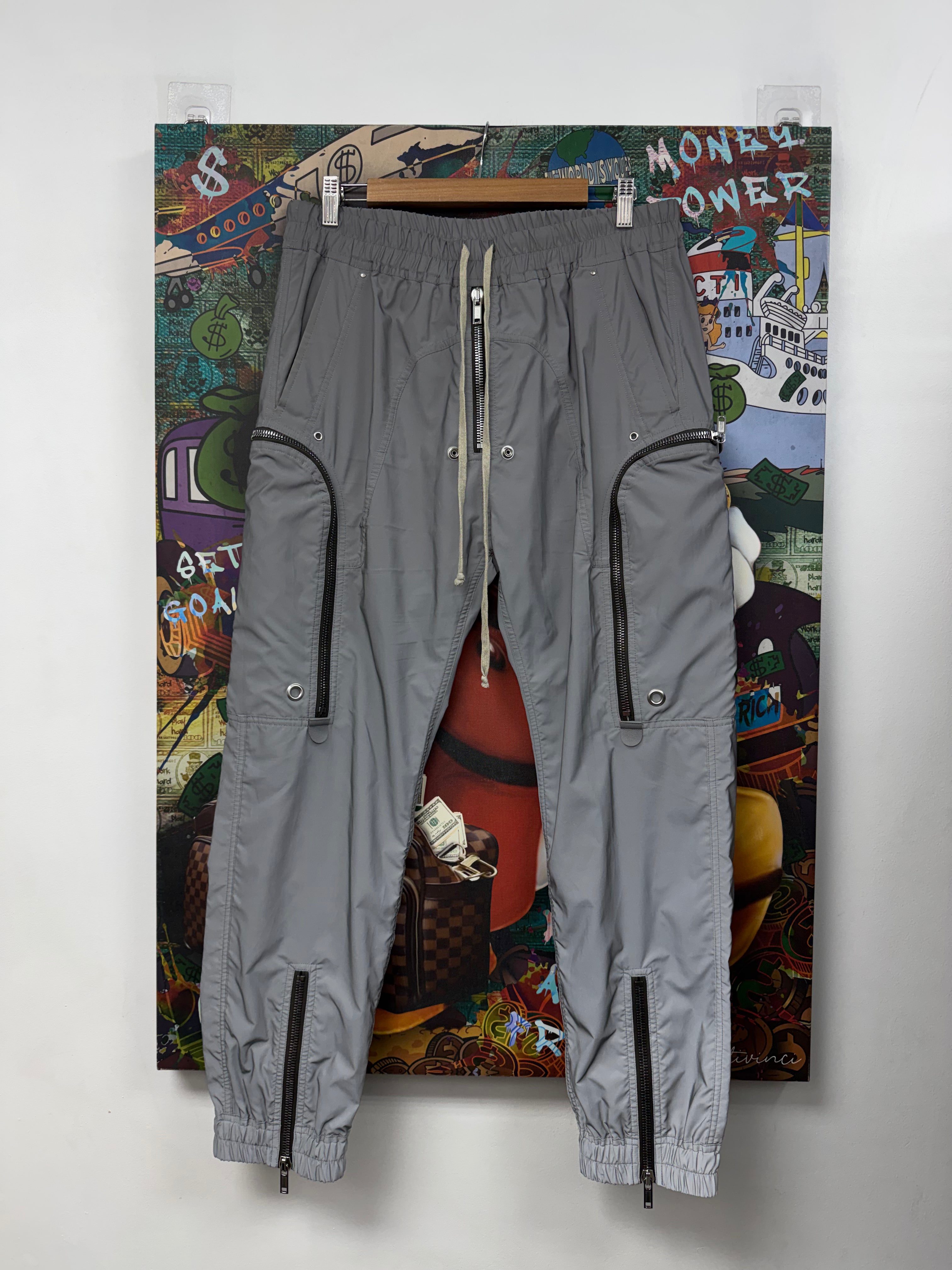 Rick Owens Grey 3M Bauhaus Cargo Pants