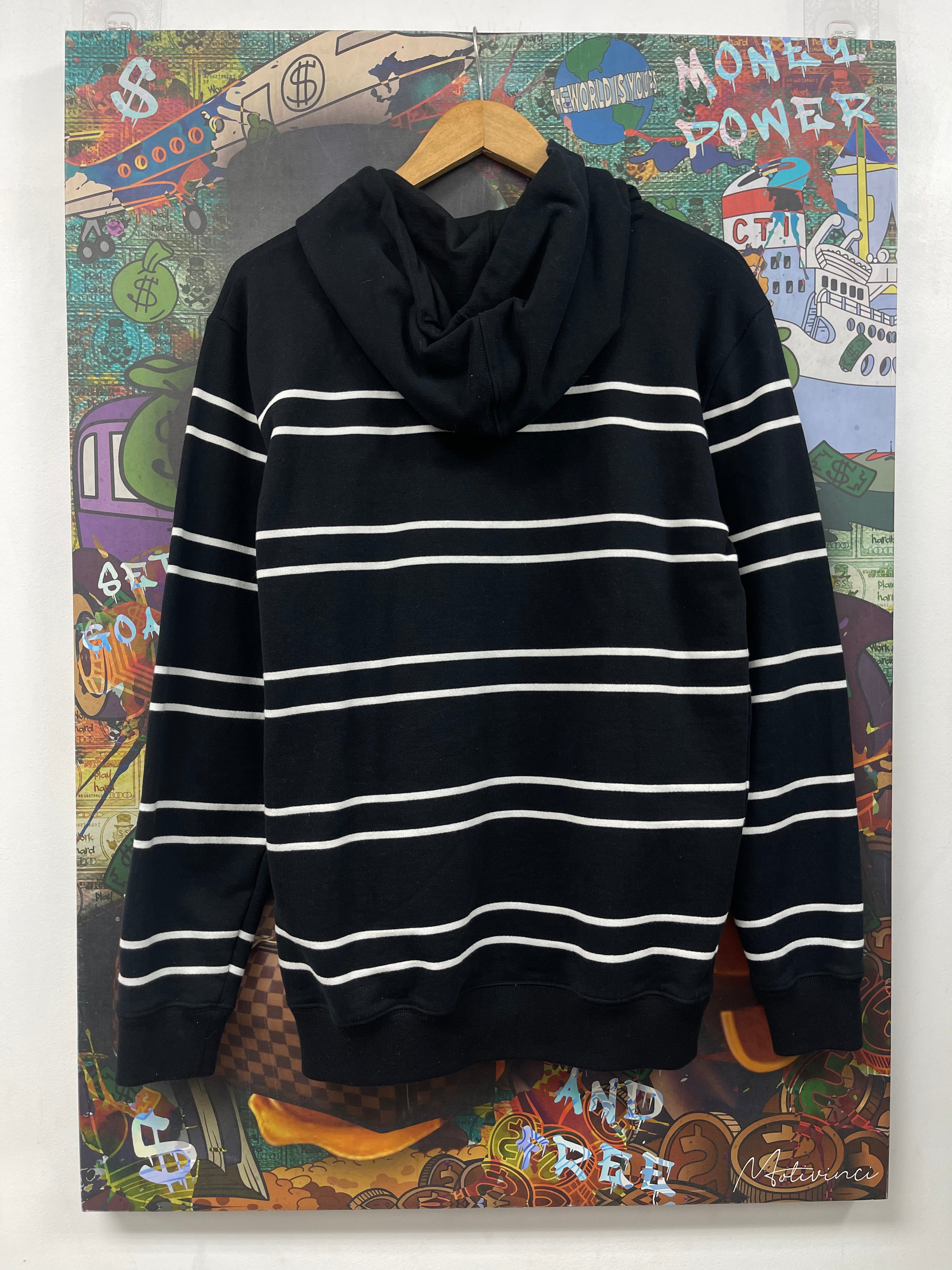 YSL Black White Stripe Hoodie
