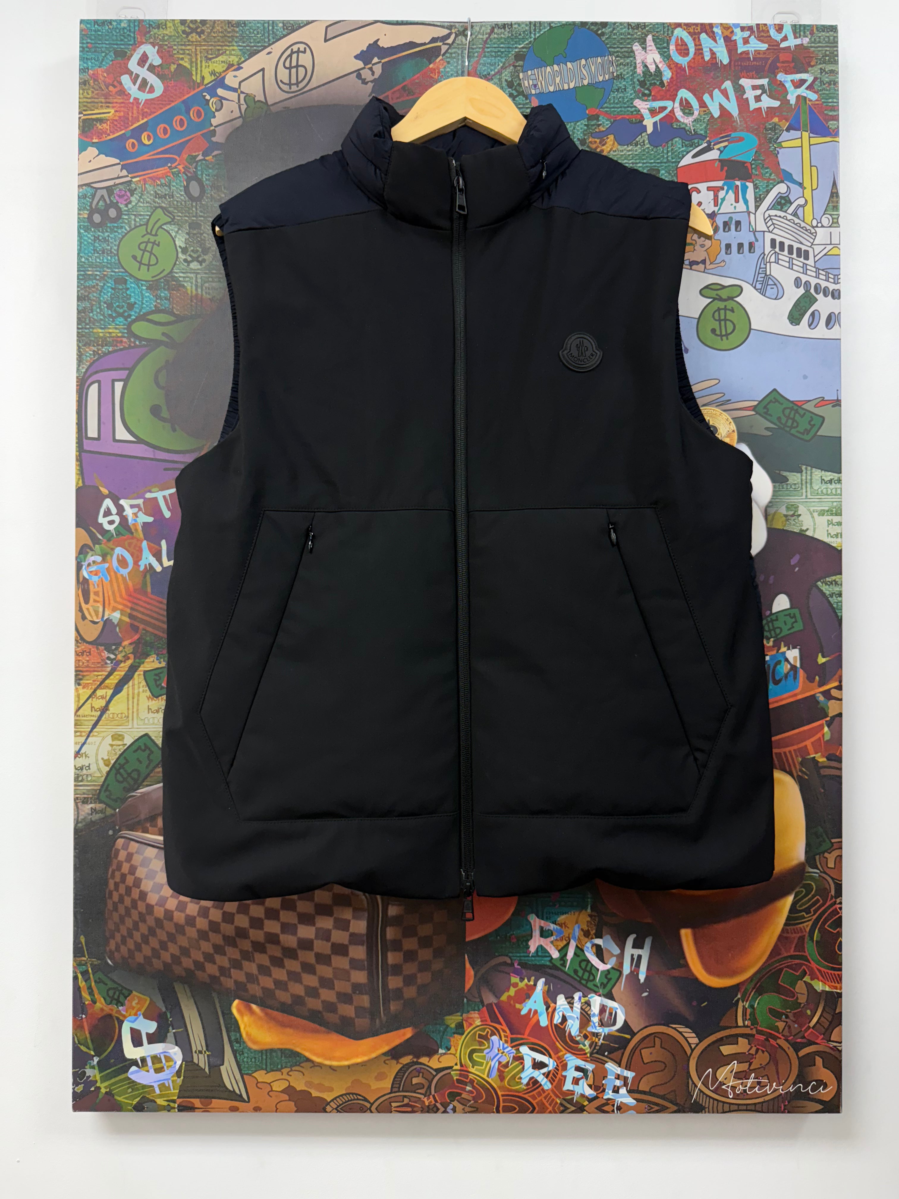 Moncler Navy Black Causses Gilet (3) Vest