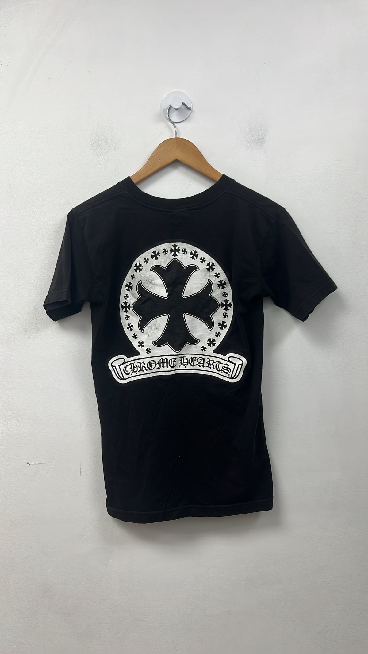 Chrome Hearts Black Vintage Plus Logo Tee