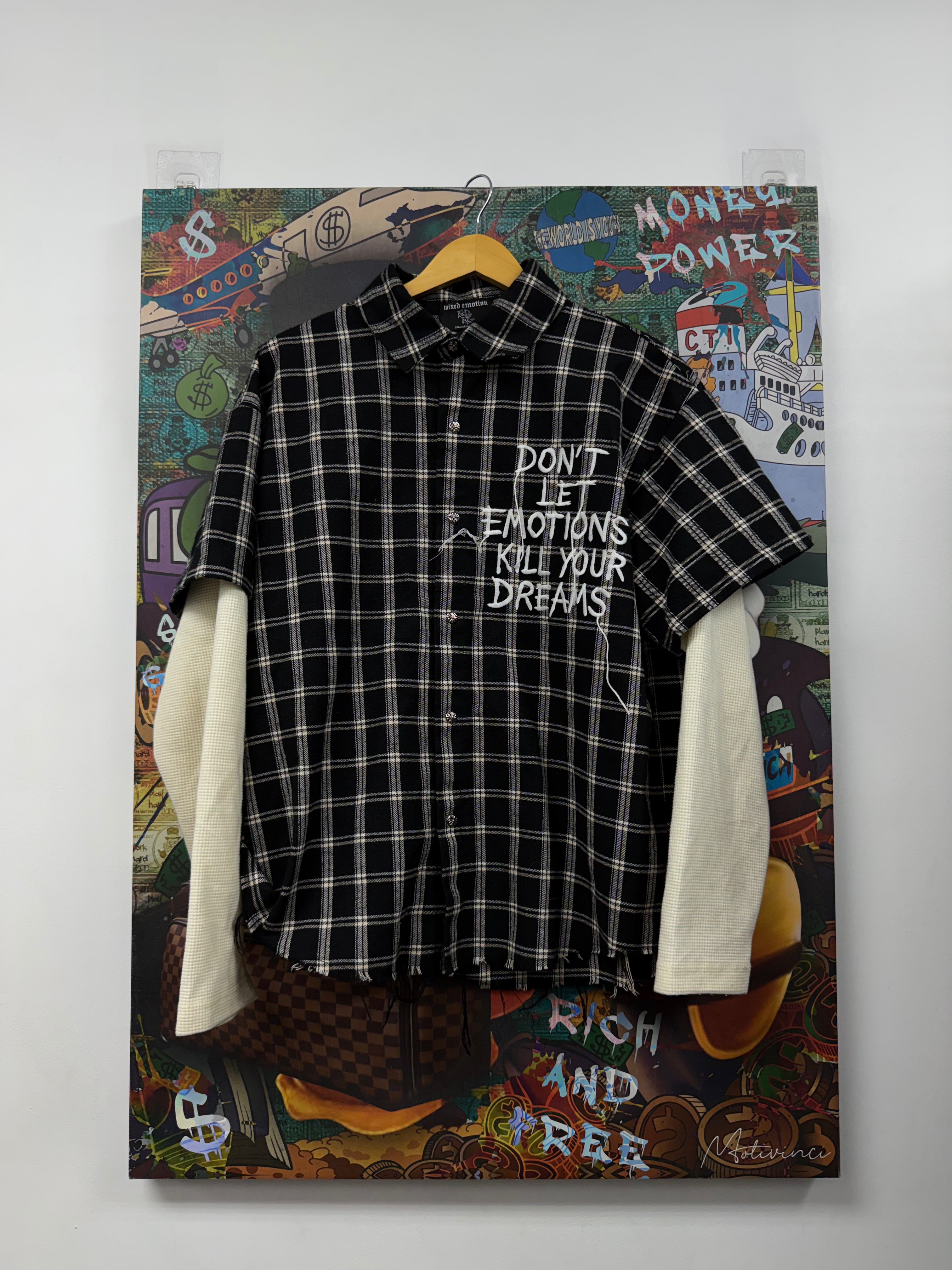 Mixed Emotions Plaid Monogram Flannel