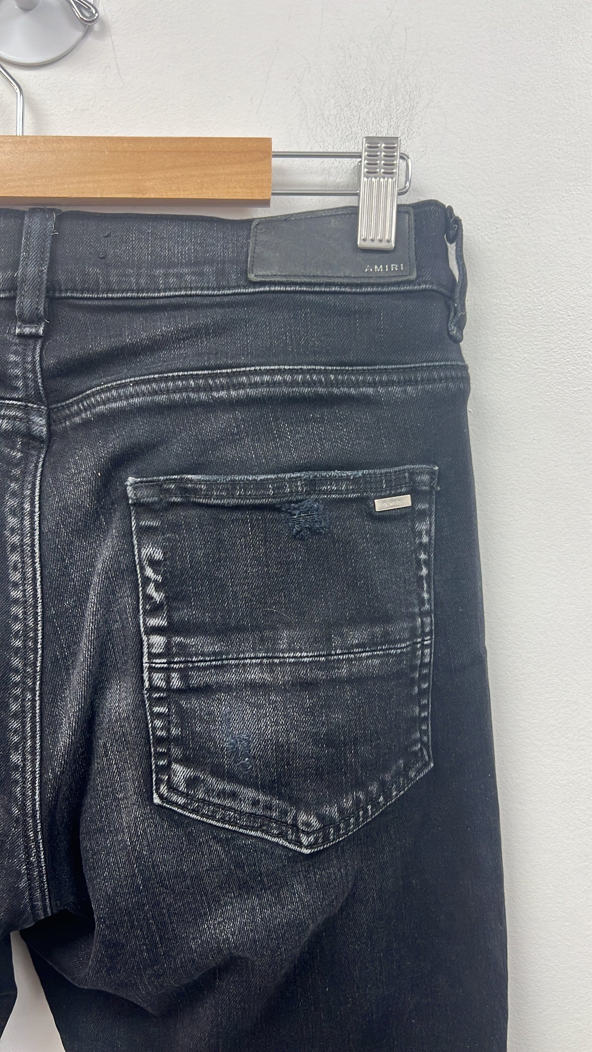 Amiri Black Halloween Patchwork Jeans