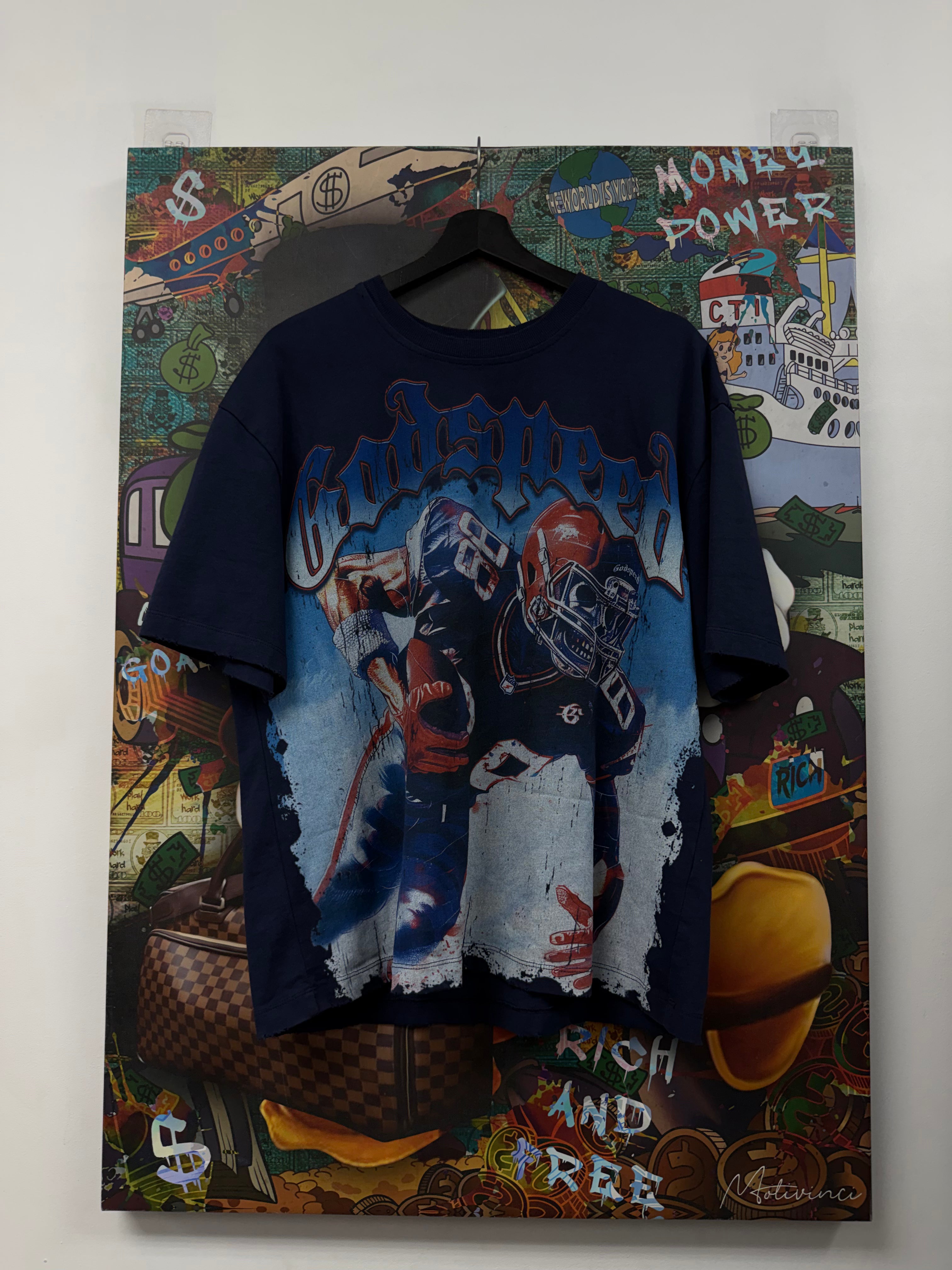 Godspeed Navy Endzone Tee