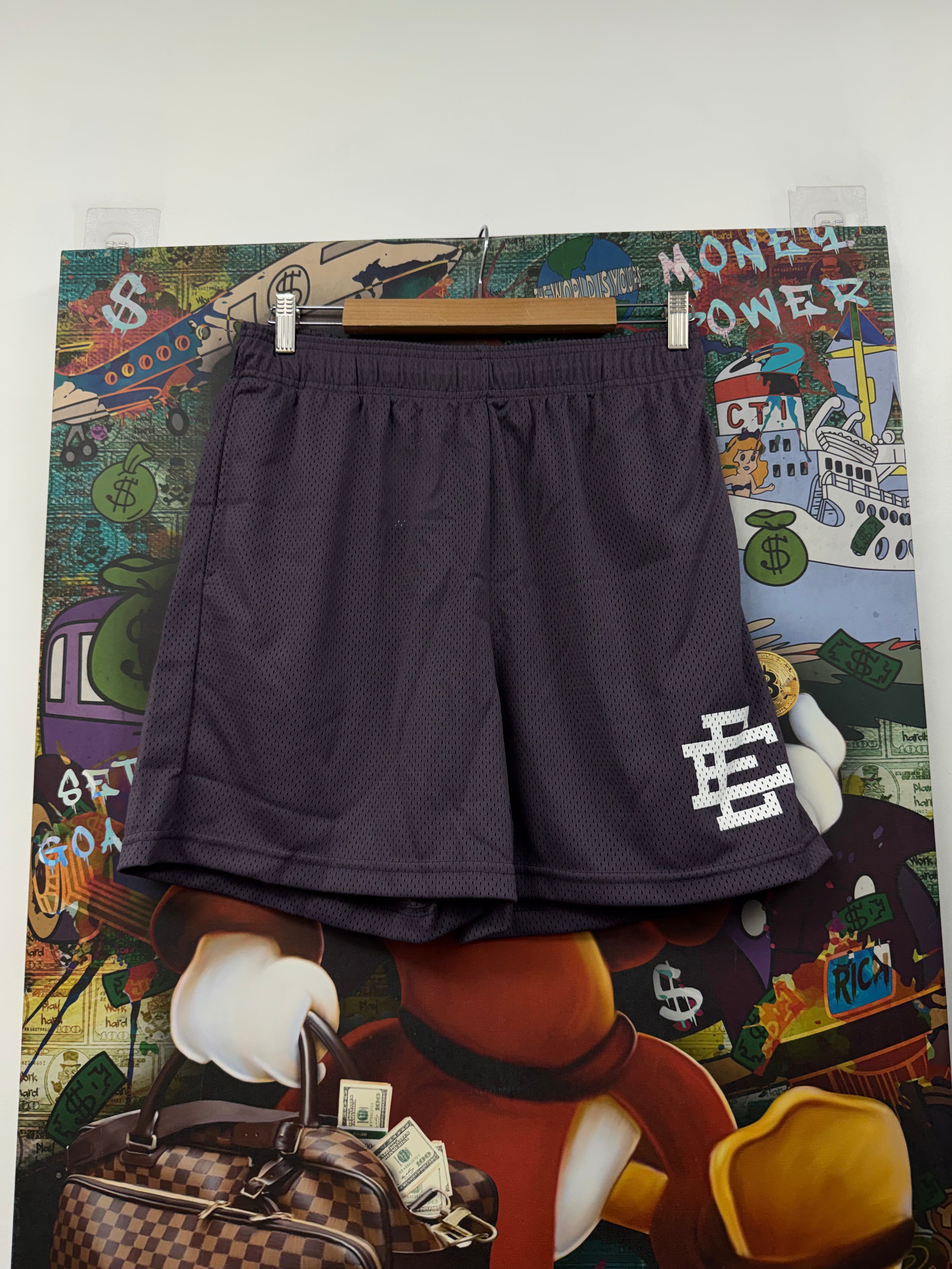 Eric Emanuel Purple White Shorts