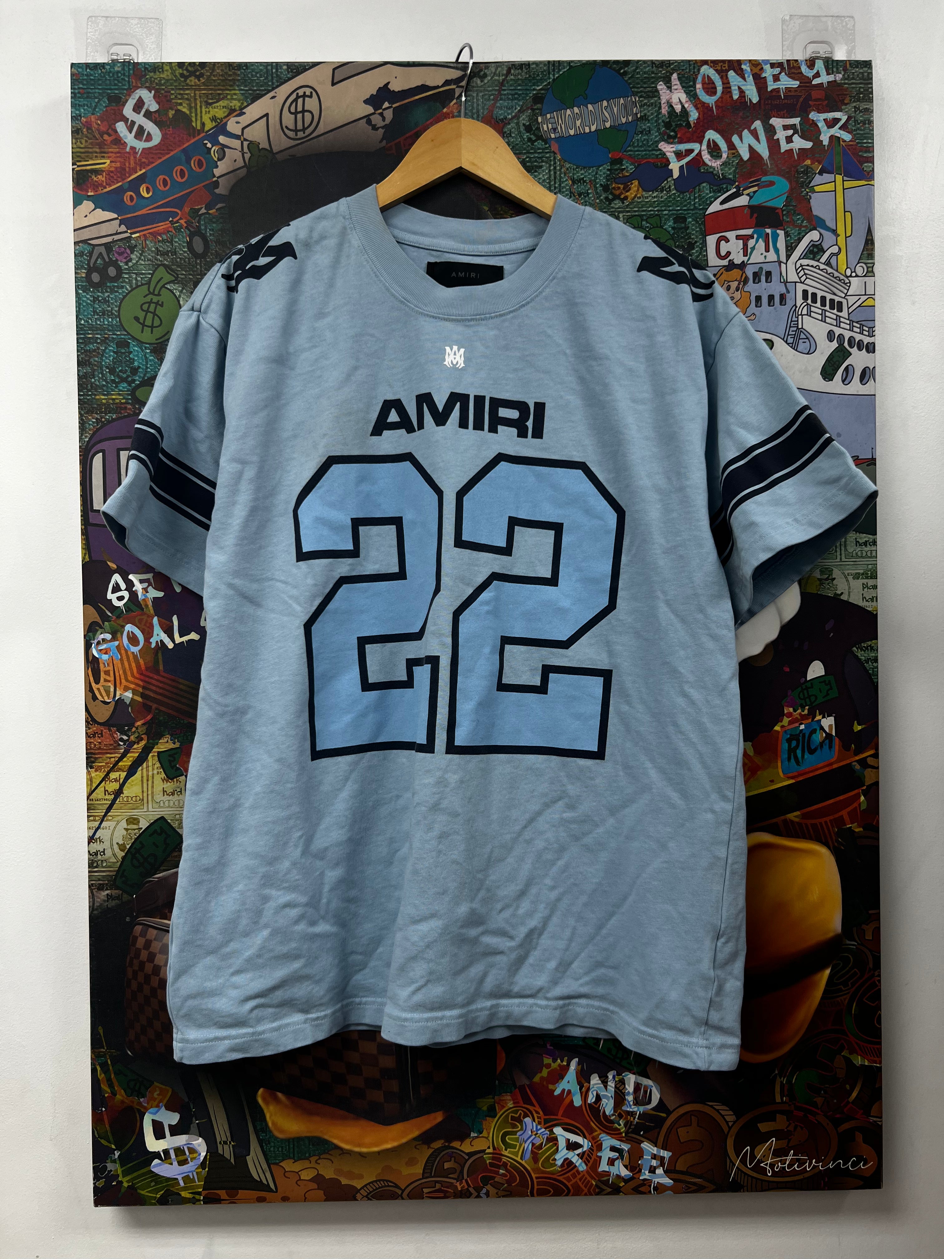 Amiri Blue 22 Skater Tee
