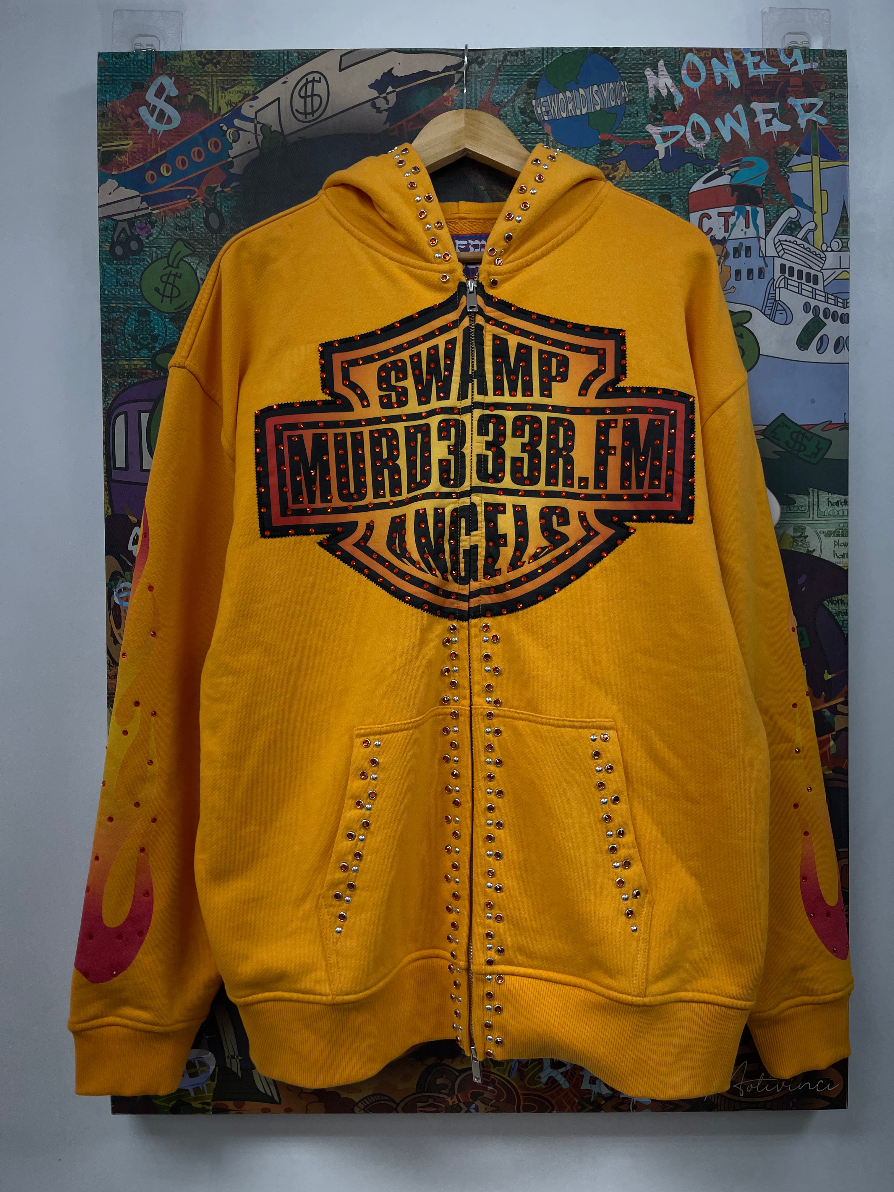 Murder FM Orange Chopper Zip Up