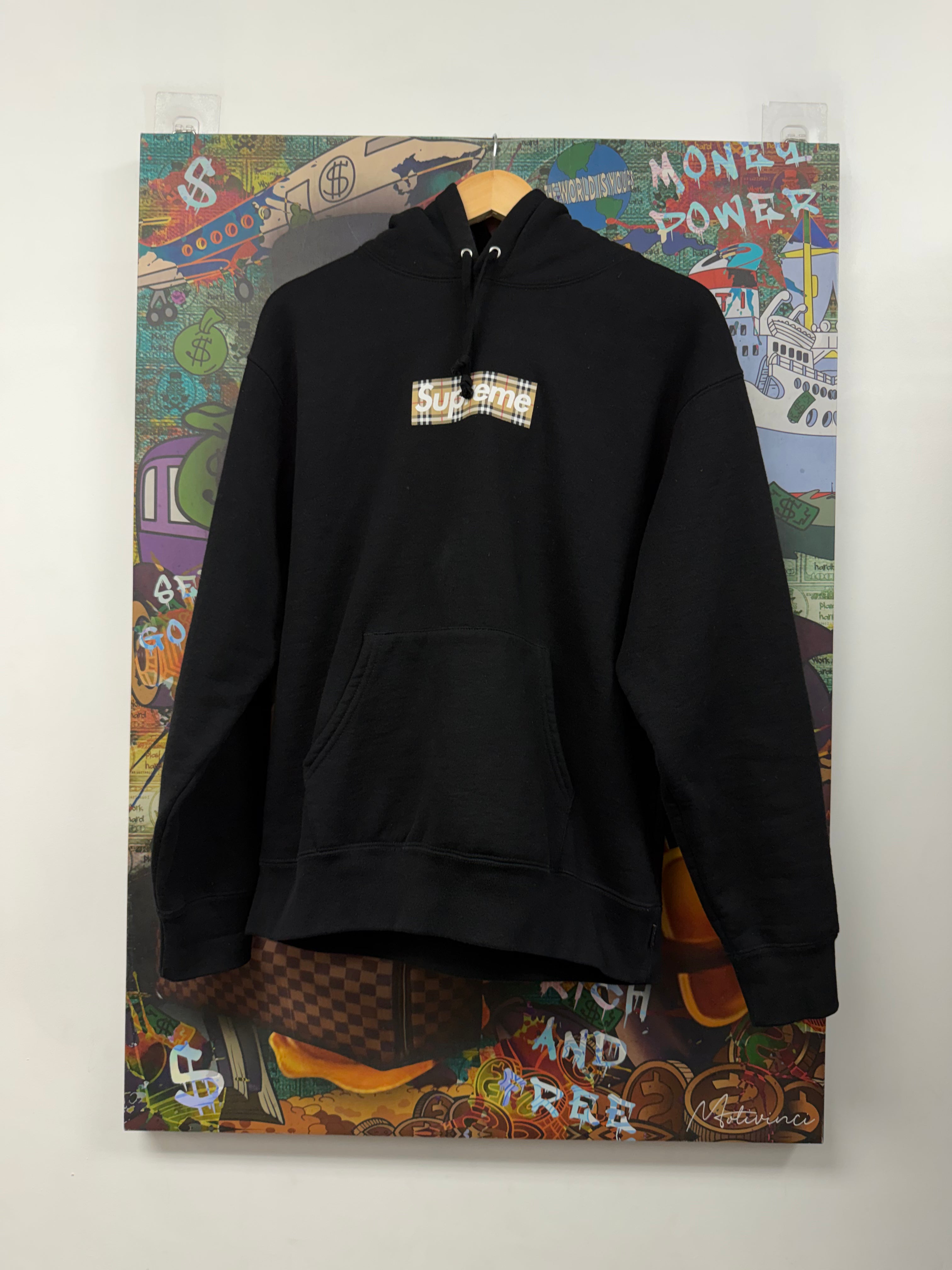 Supreme Burberry Box Logo Hoodie