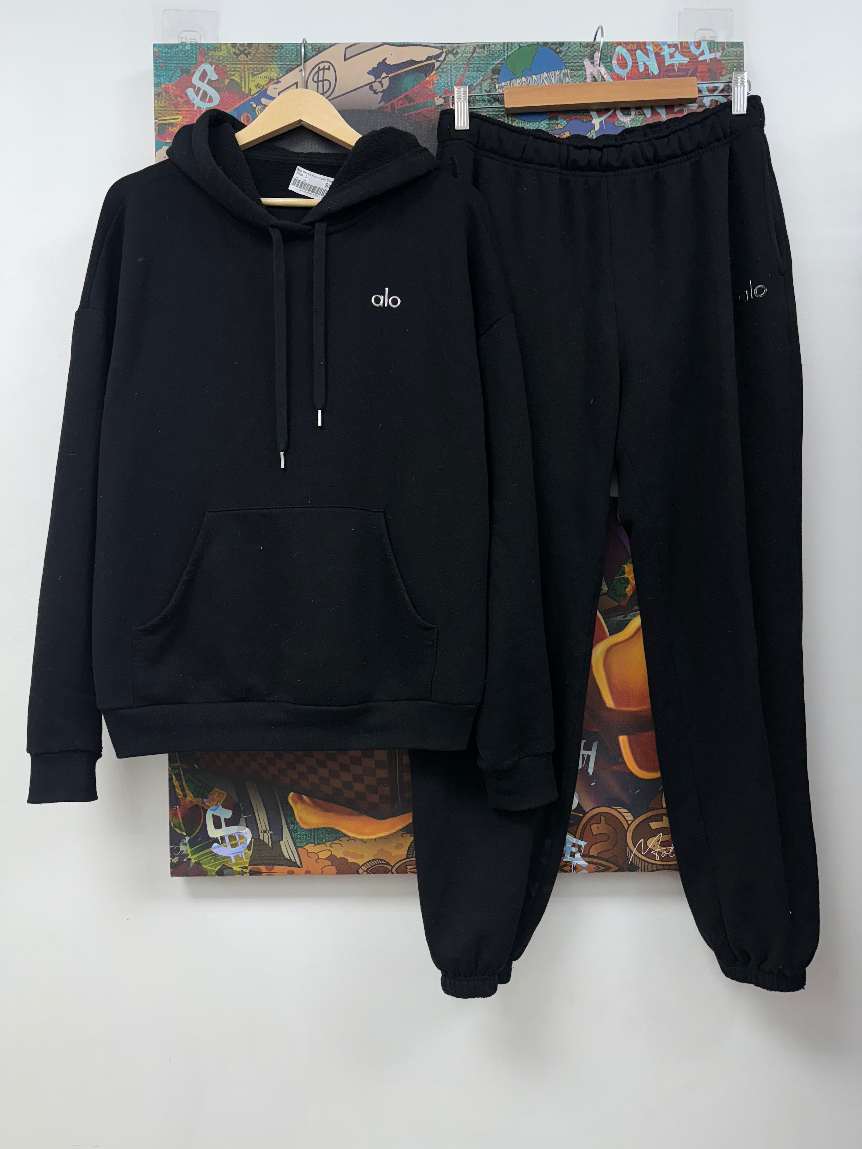 Alo Black Accolade Sweatsuit
