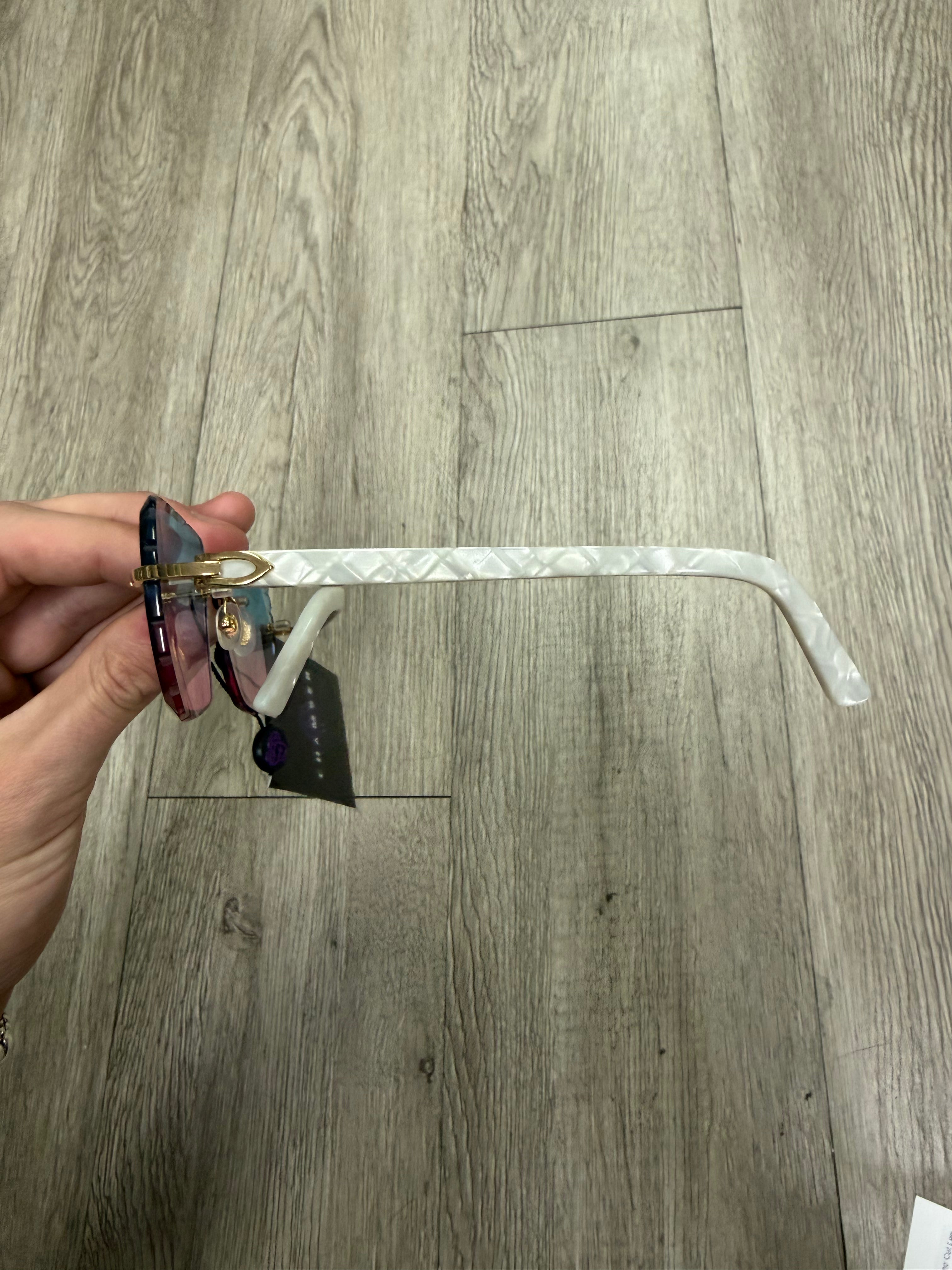 Cartier Cotton Candy Acetate Diamond Cut Lens Sunglasses