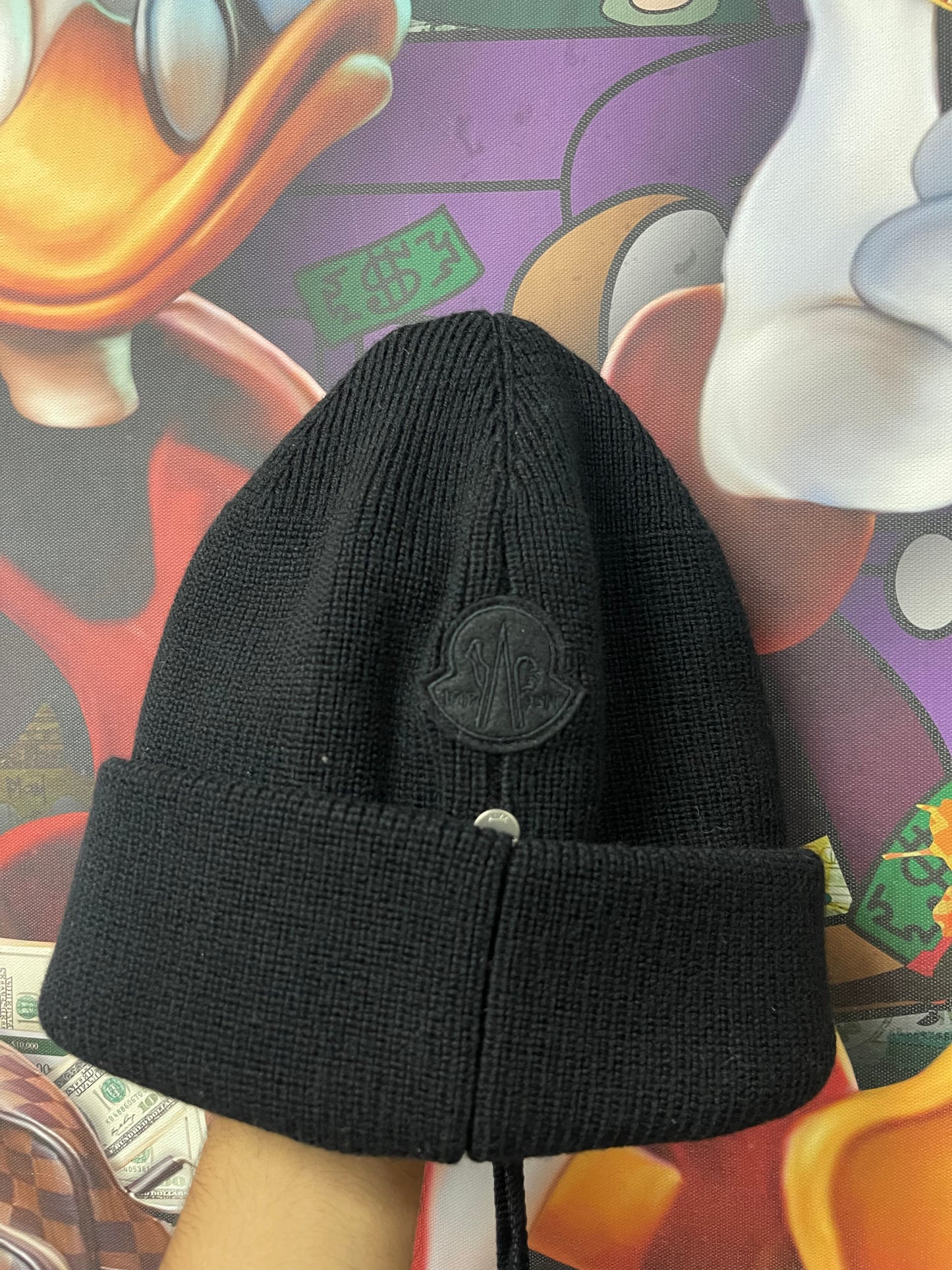 Moncler Beanie Black  New With Tags