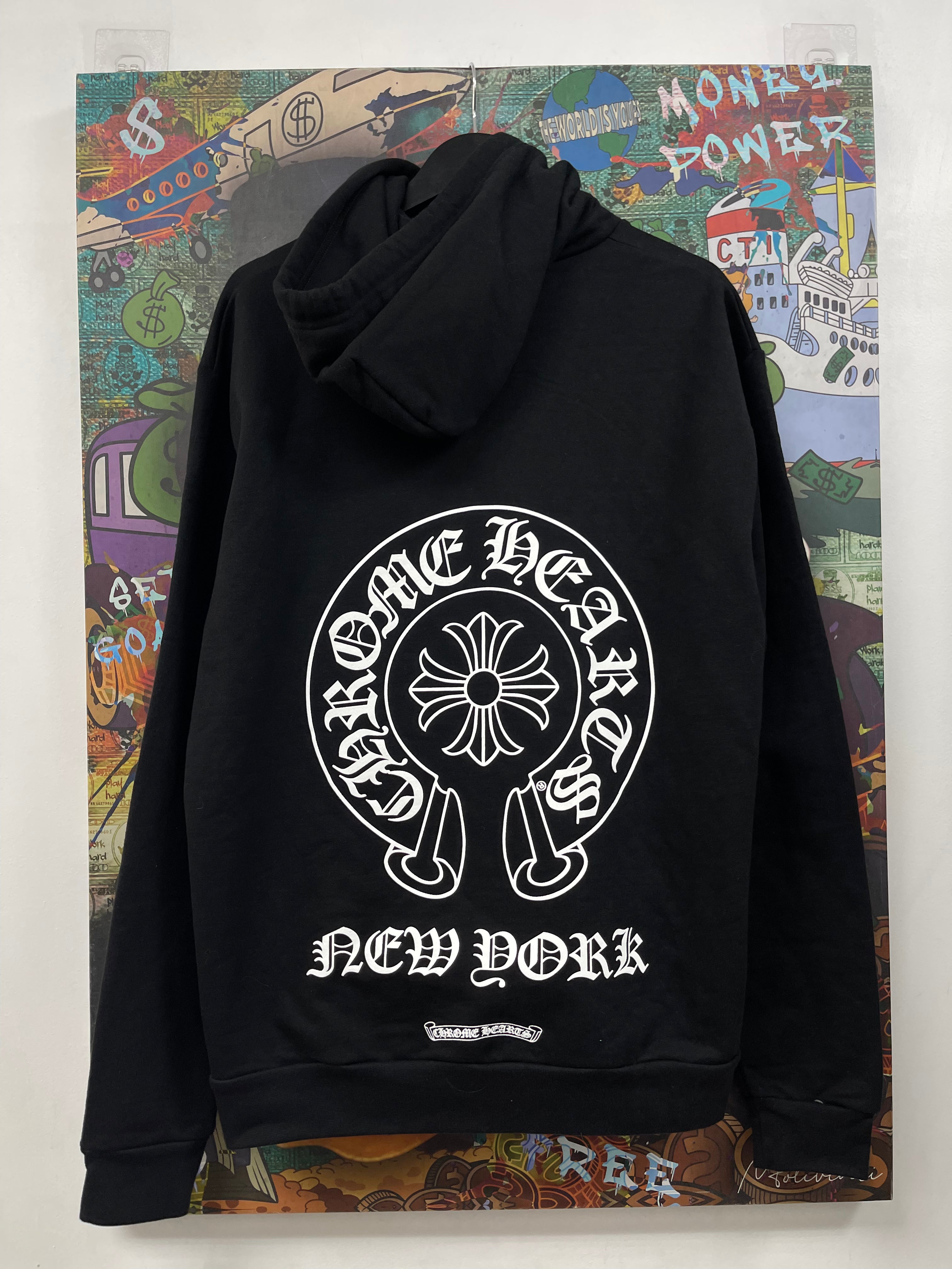 Chrome Hearts Black New York Horseshoe Hoodie