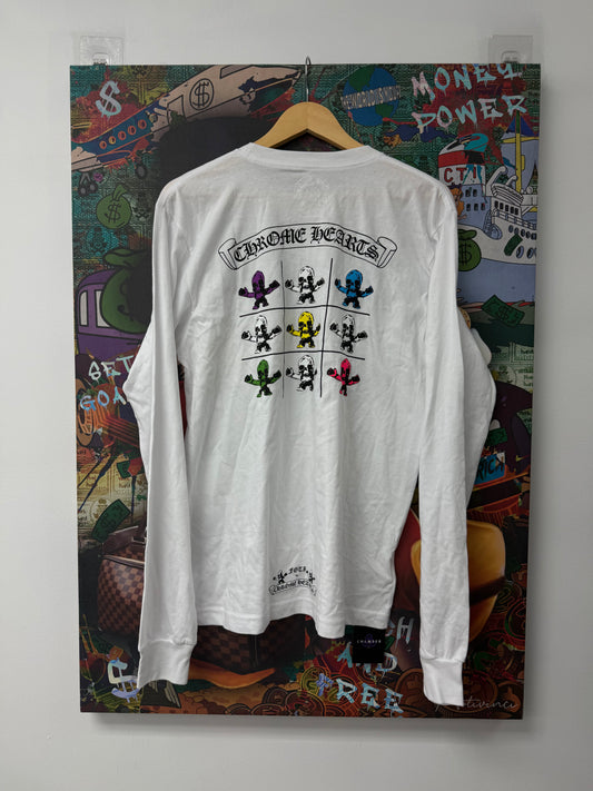 Chrome Hearts LS FOTI White Grid Multi New XXL