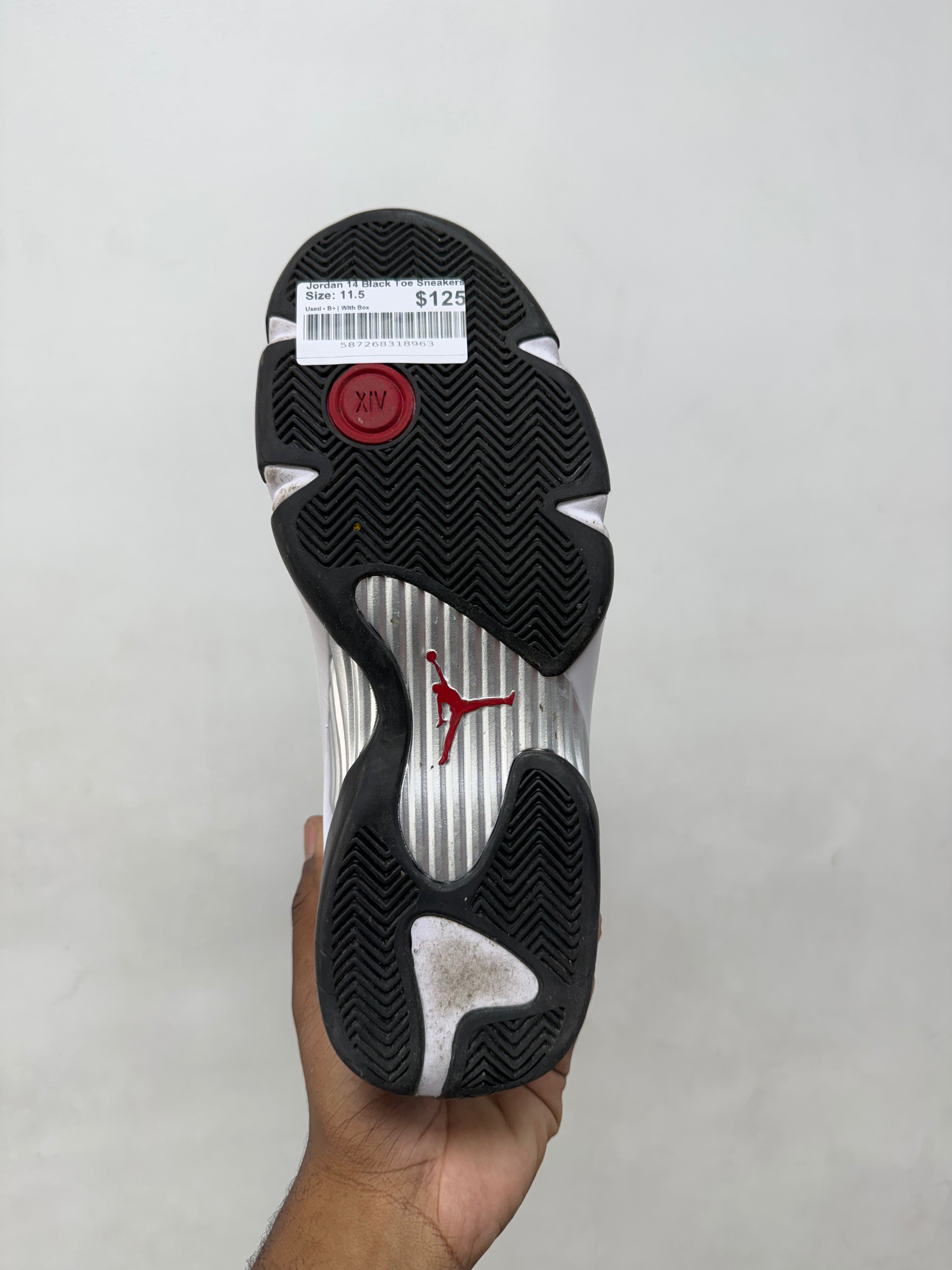 Jordan 14 Black Toe Sneakers