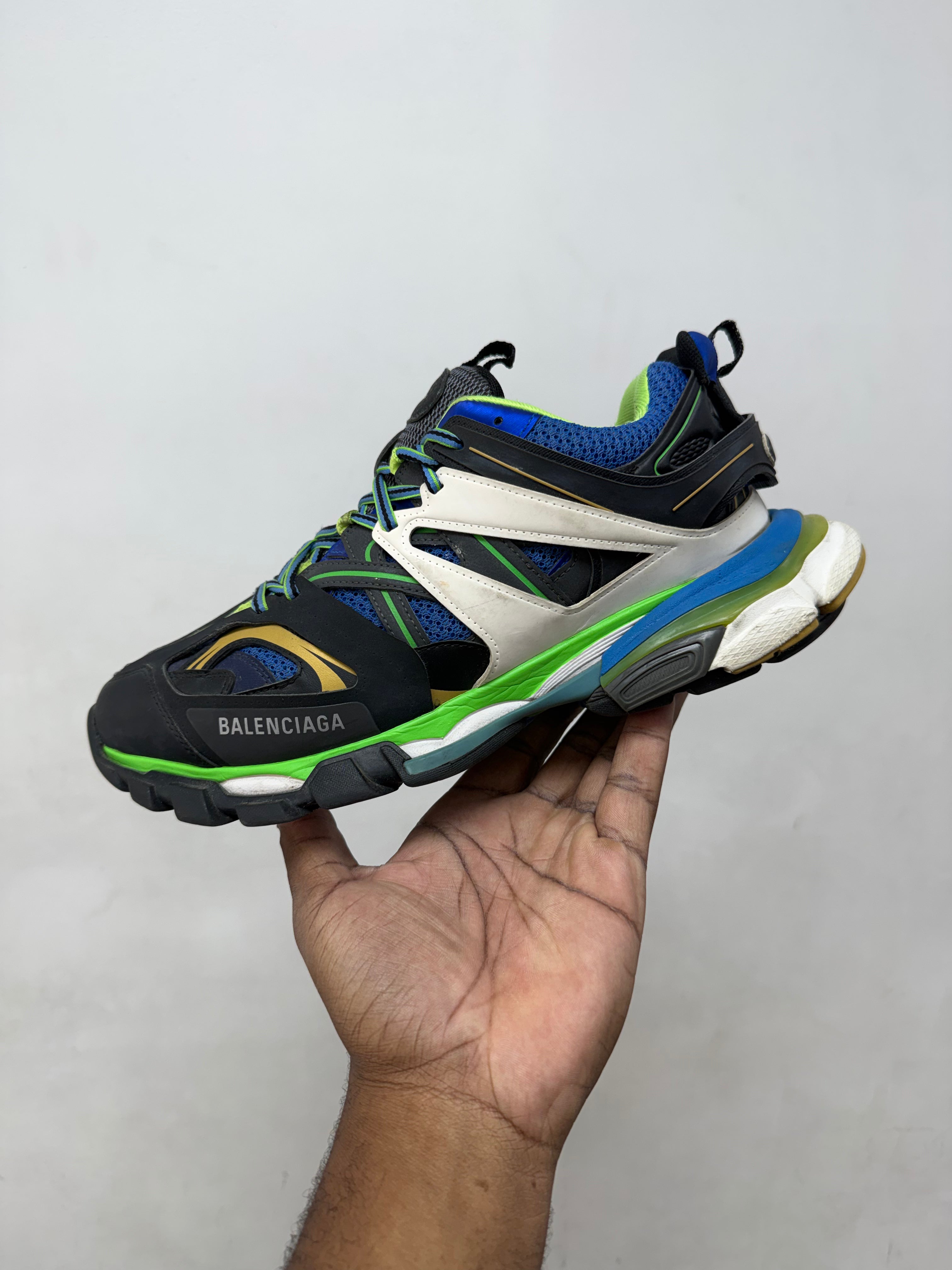 Balenciaga Blue Green Track Sneakers
