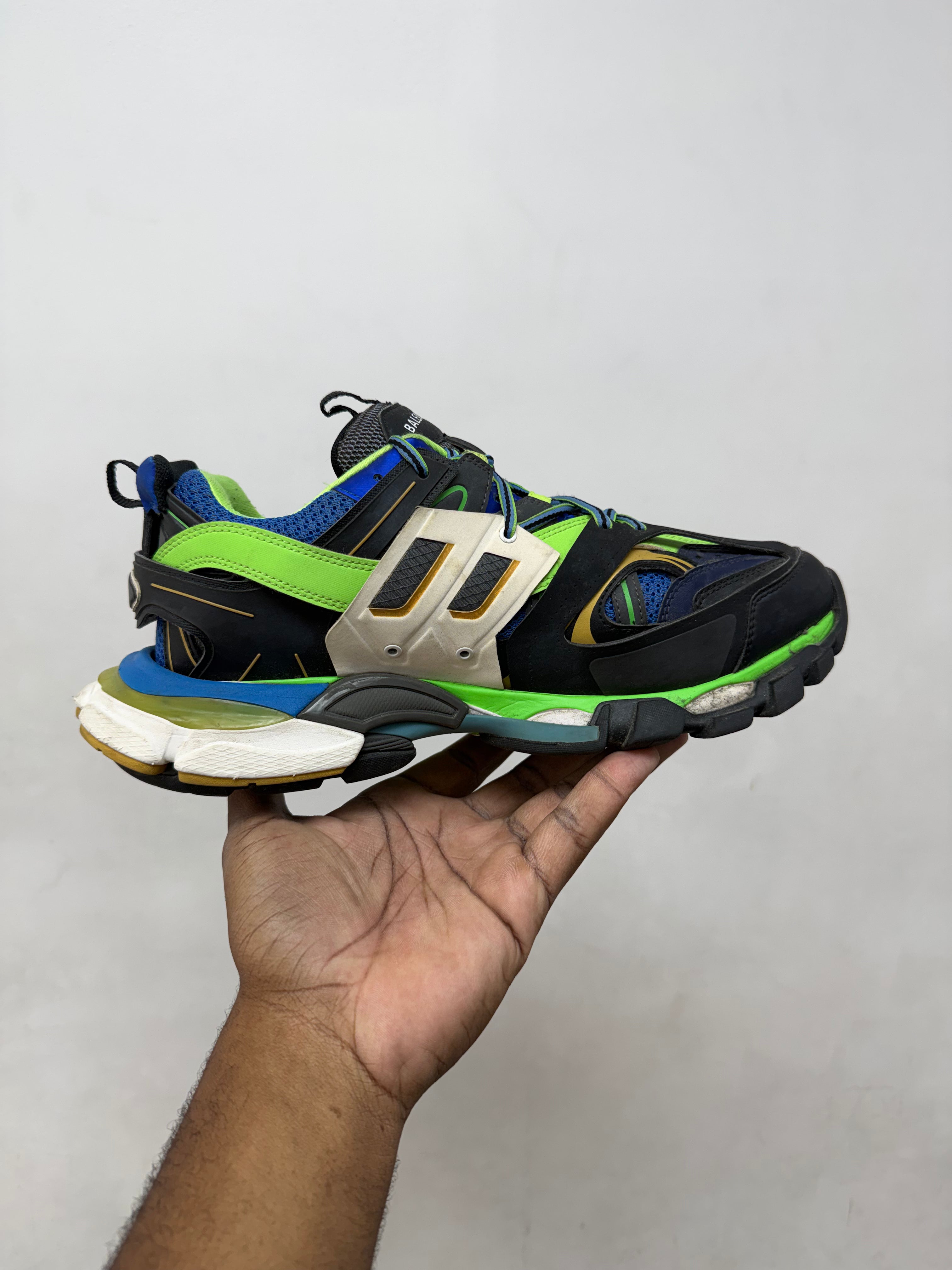 Balenciaga Blue Green Track Sneakers