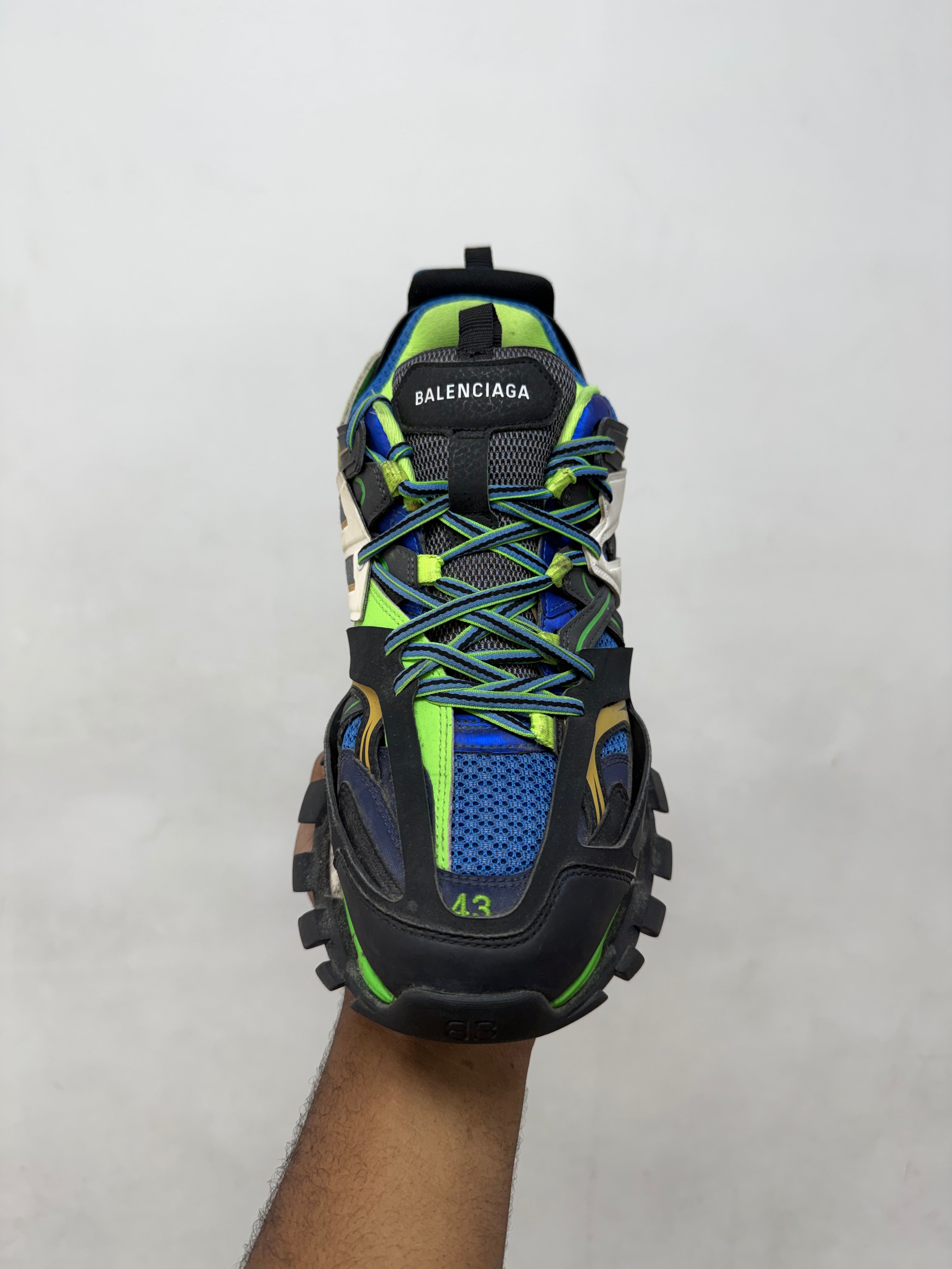 Balenciaga Blue Green Track Sneakers
