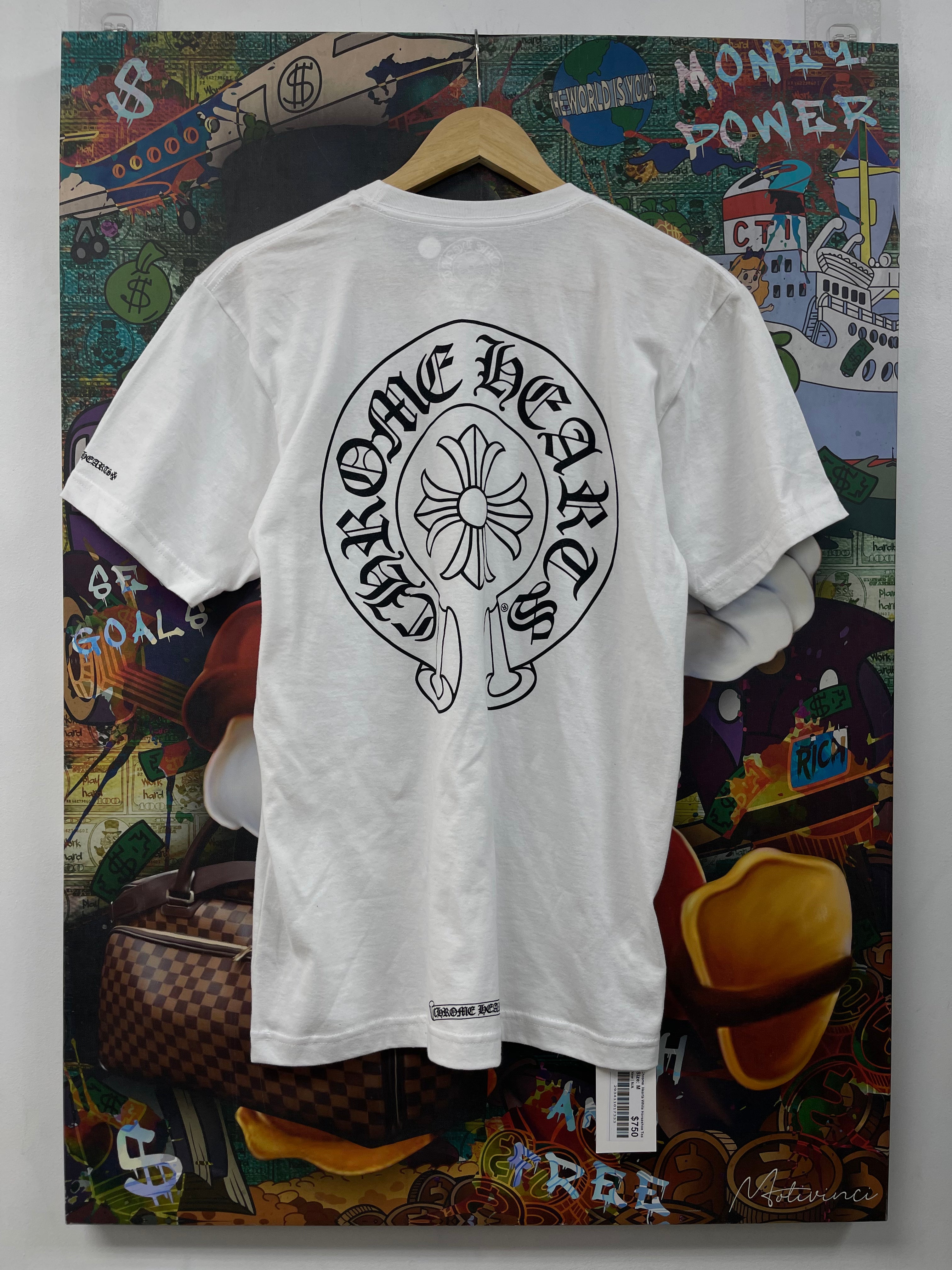 Chrome  Hearts White Horseshoe Tee