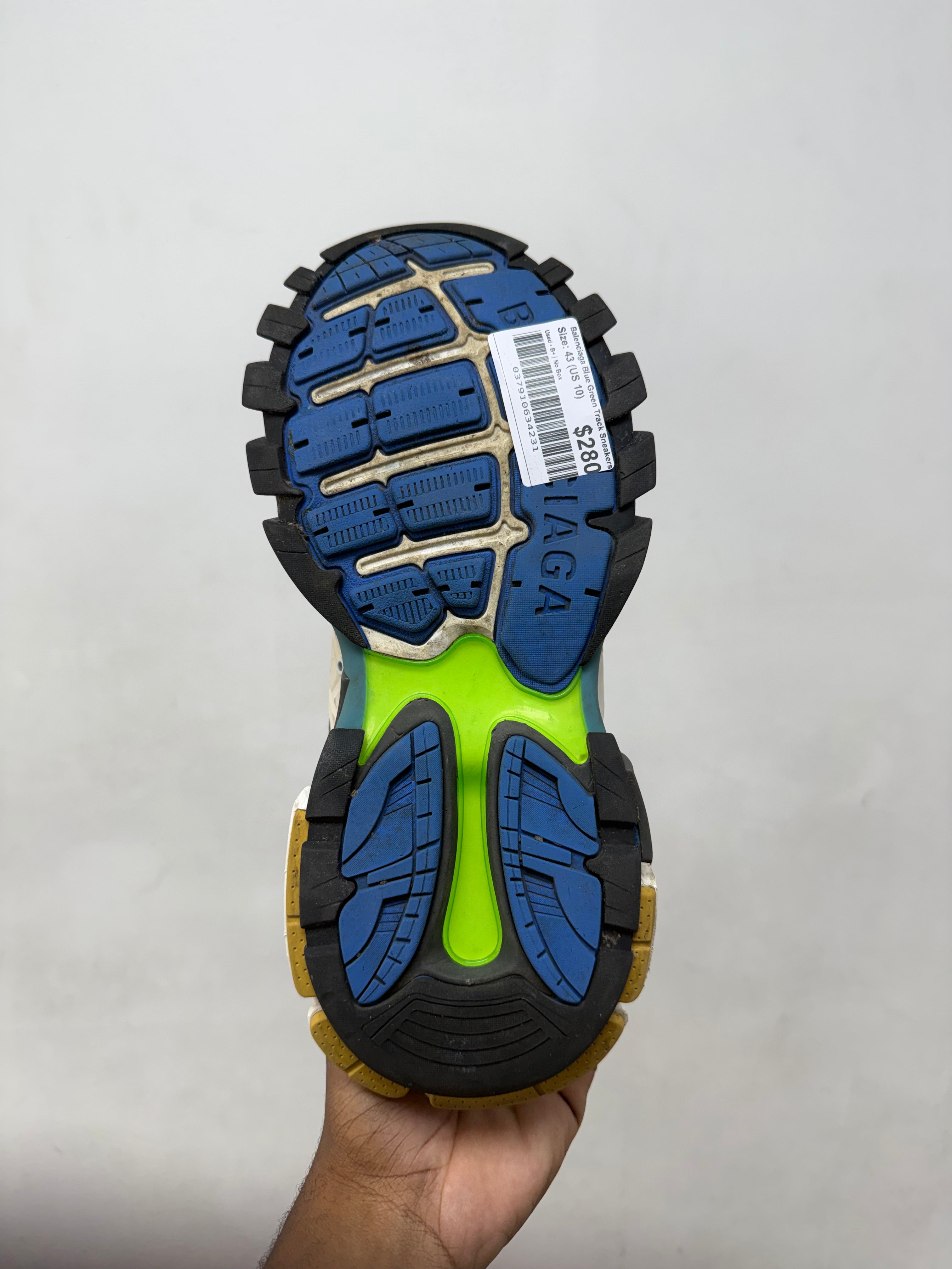 Balenciaga Blue Green Track Sneakers