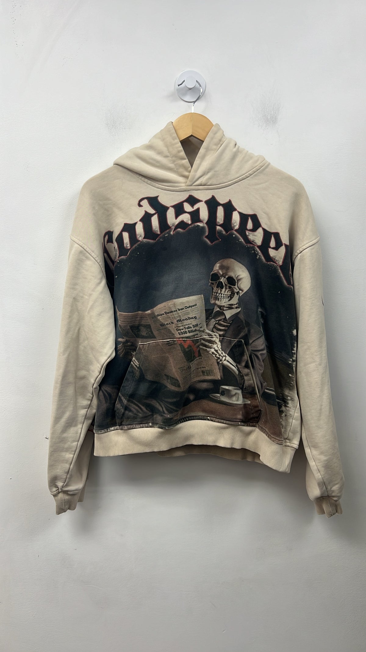 Godspeed Cream Black Monday Hoodie