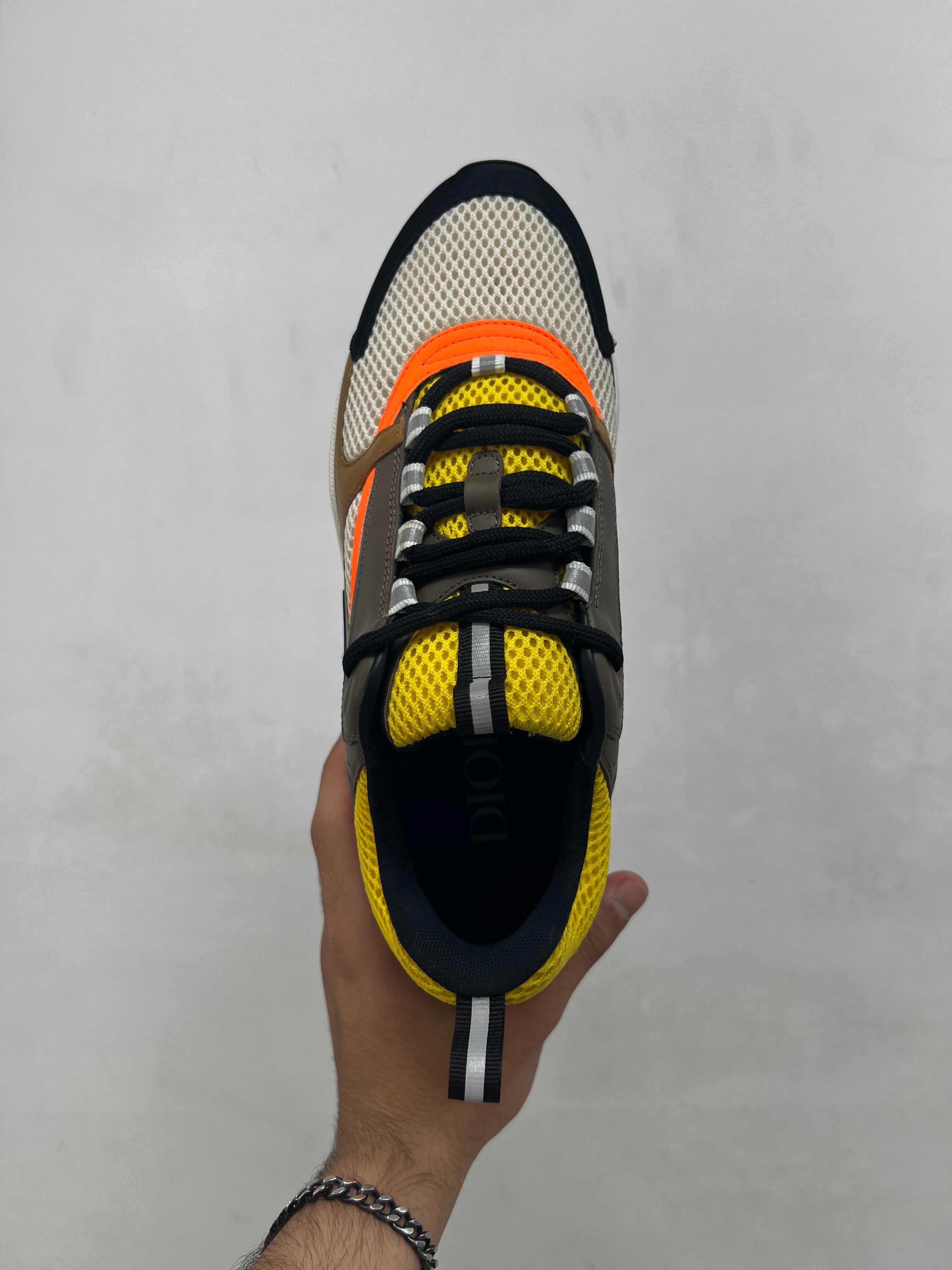 Dior B22 Brown Yellow Orange Sneakers
