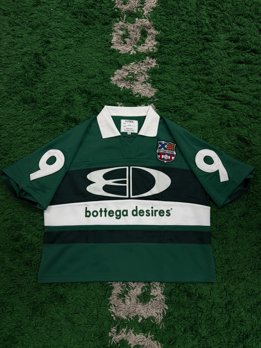 Bottega Desires Rugby Jersey Green White (S-XXL) New