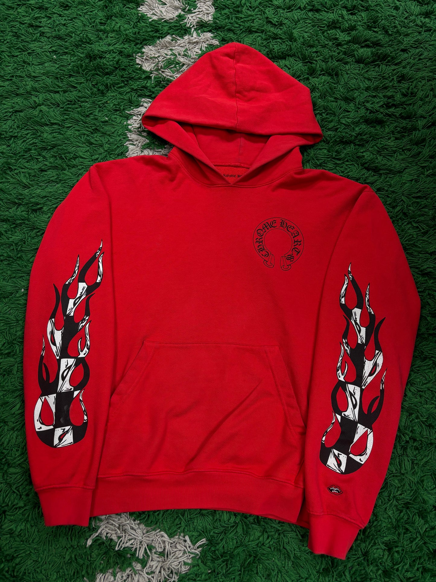 Chrome Hearts Hoodie Red Chomper Used Medium N/A