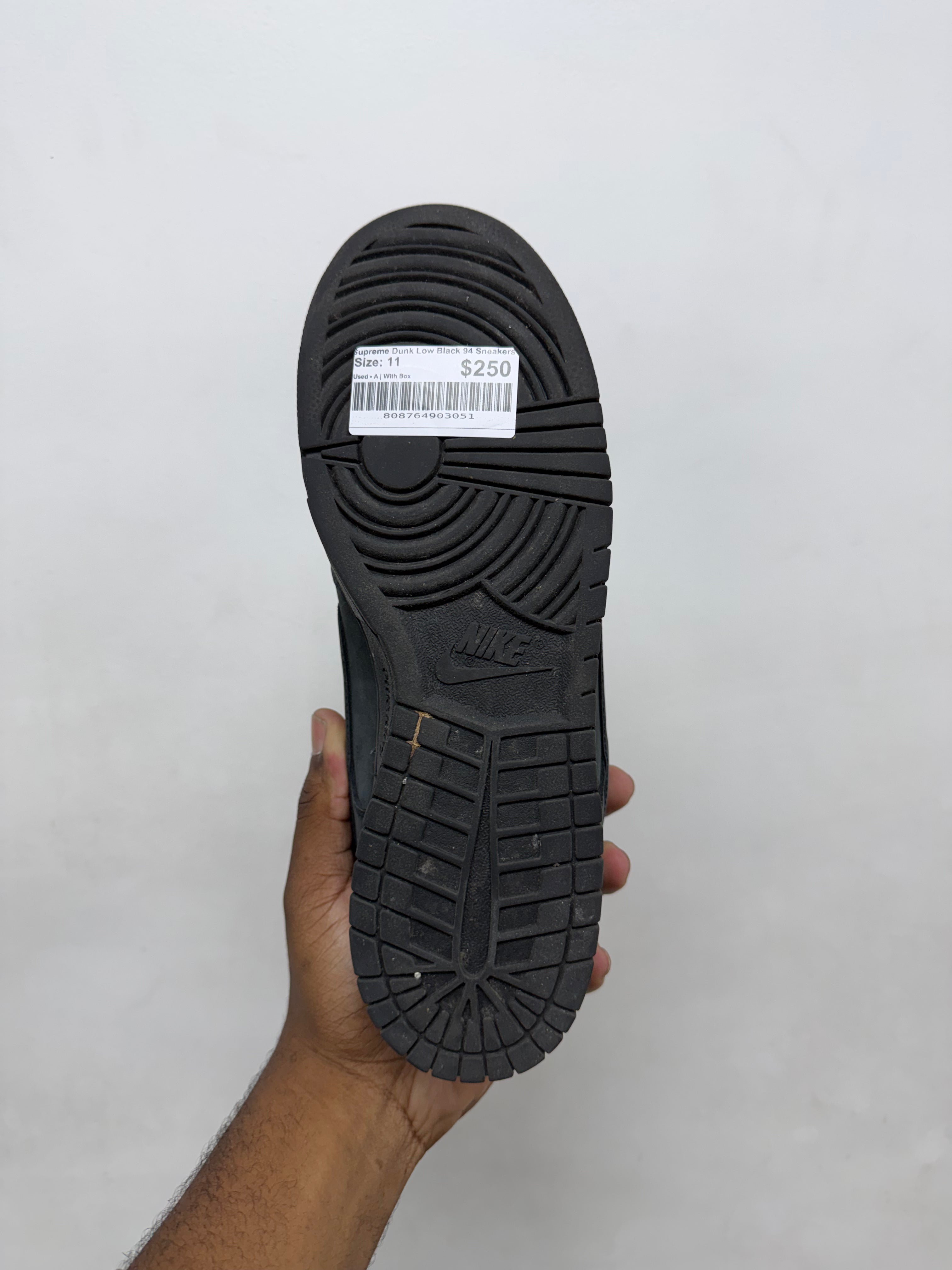 Supreme Dunk Low Black 94 Sneakers