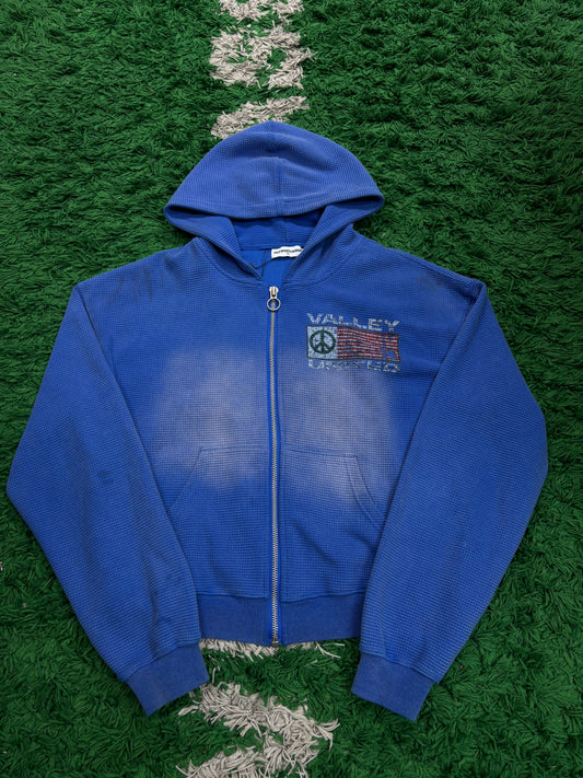 Vale Zip Up Blue Thermal Used Small N/A