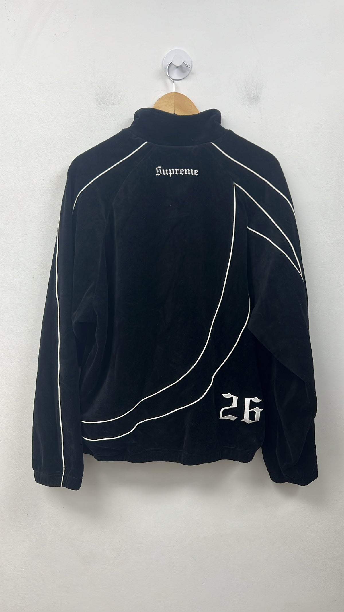 Supreme Umbro Black Velour Track Jacket