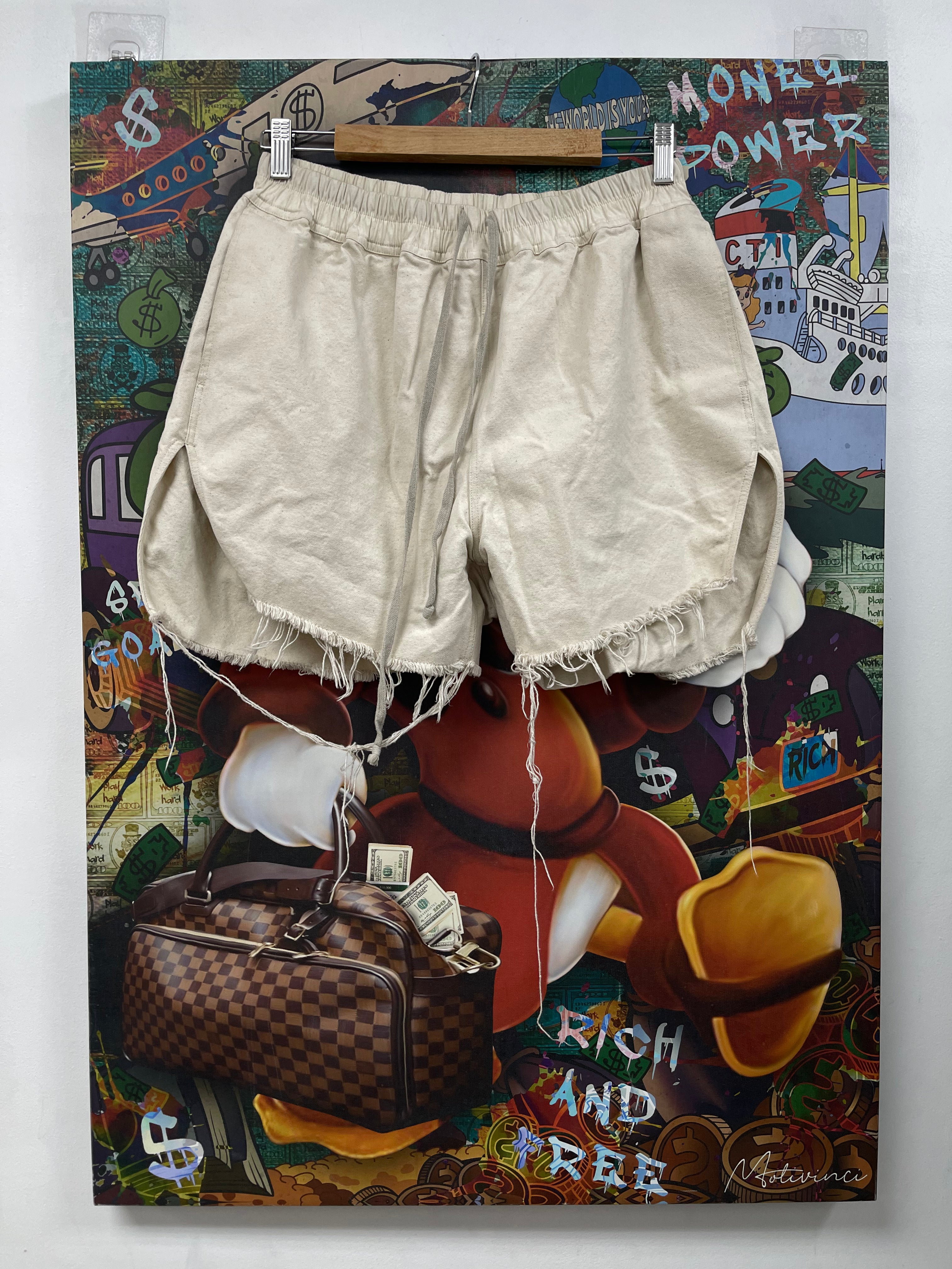 Rick Owens Beige Boxer Shorts